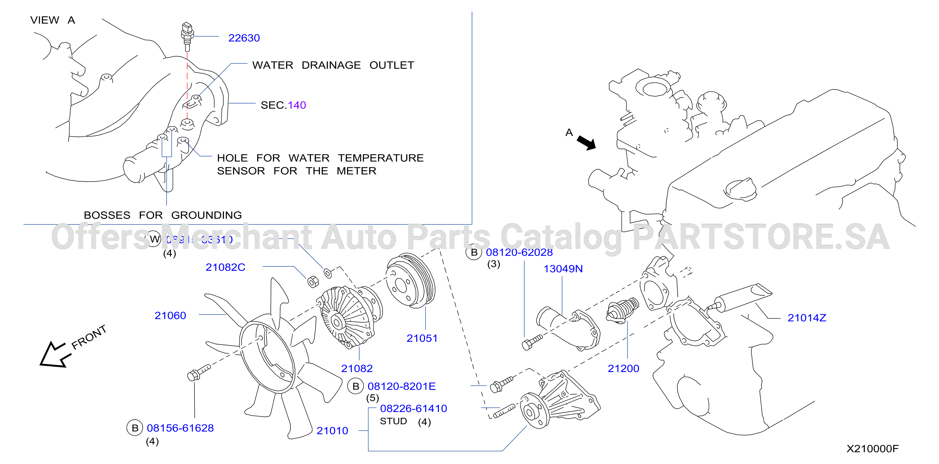 Water Pump Cooling Fan Thermostat