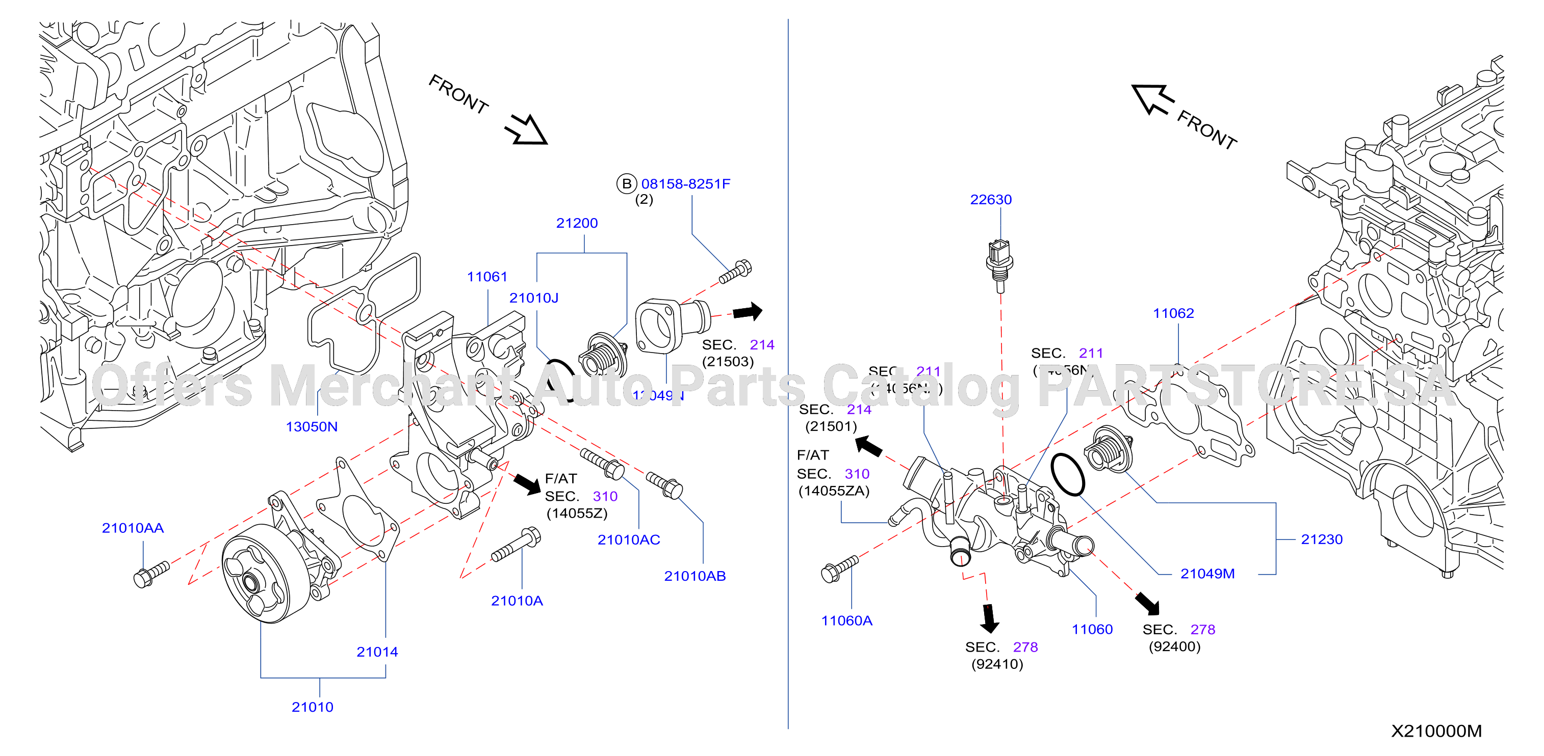 Water Pump Cooling Fan Thermostat