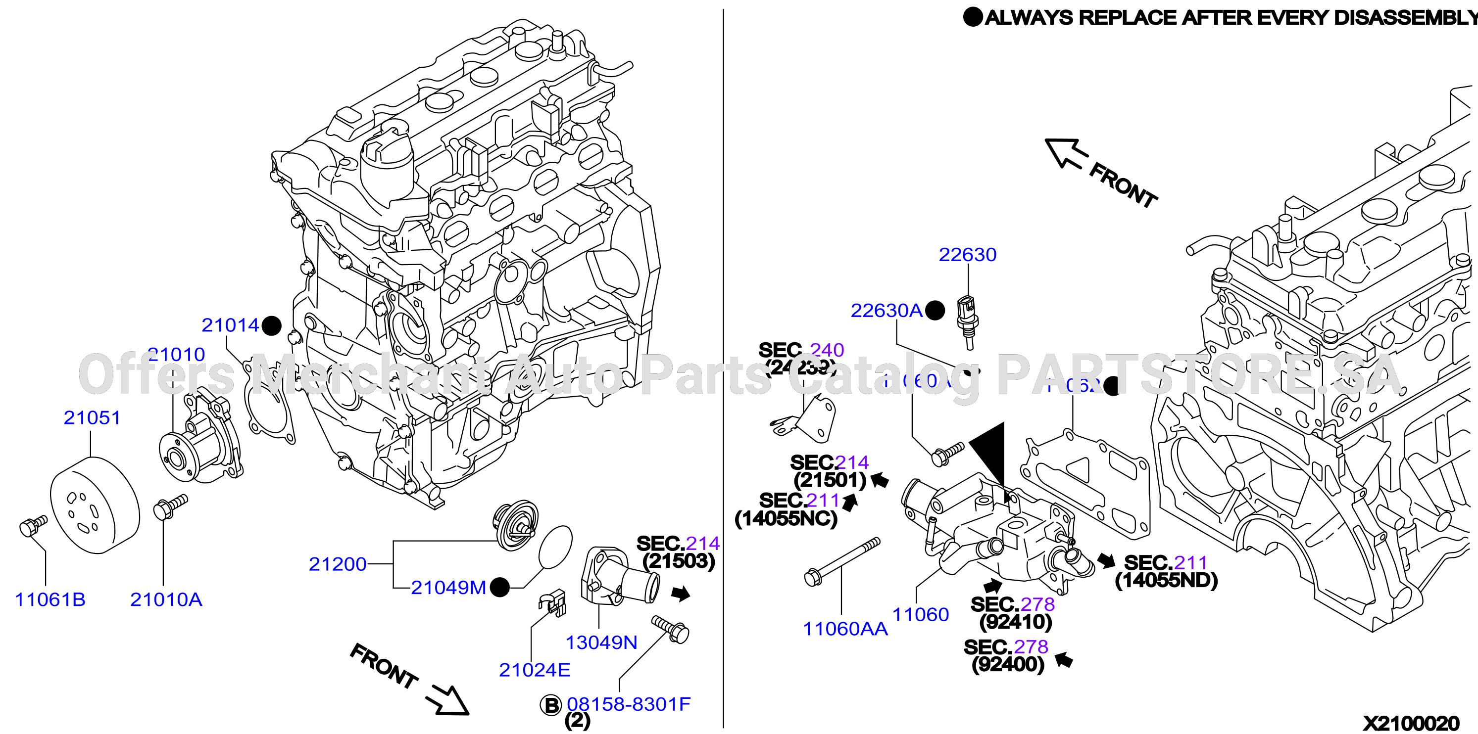 Water Pump Cooling Fan Thermostat