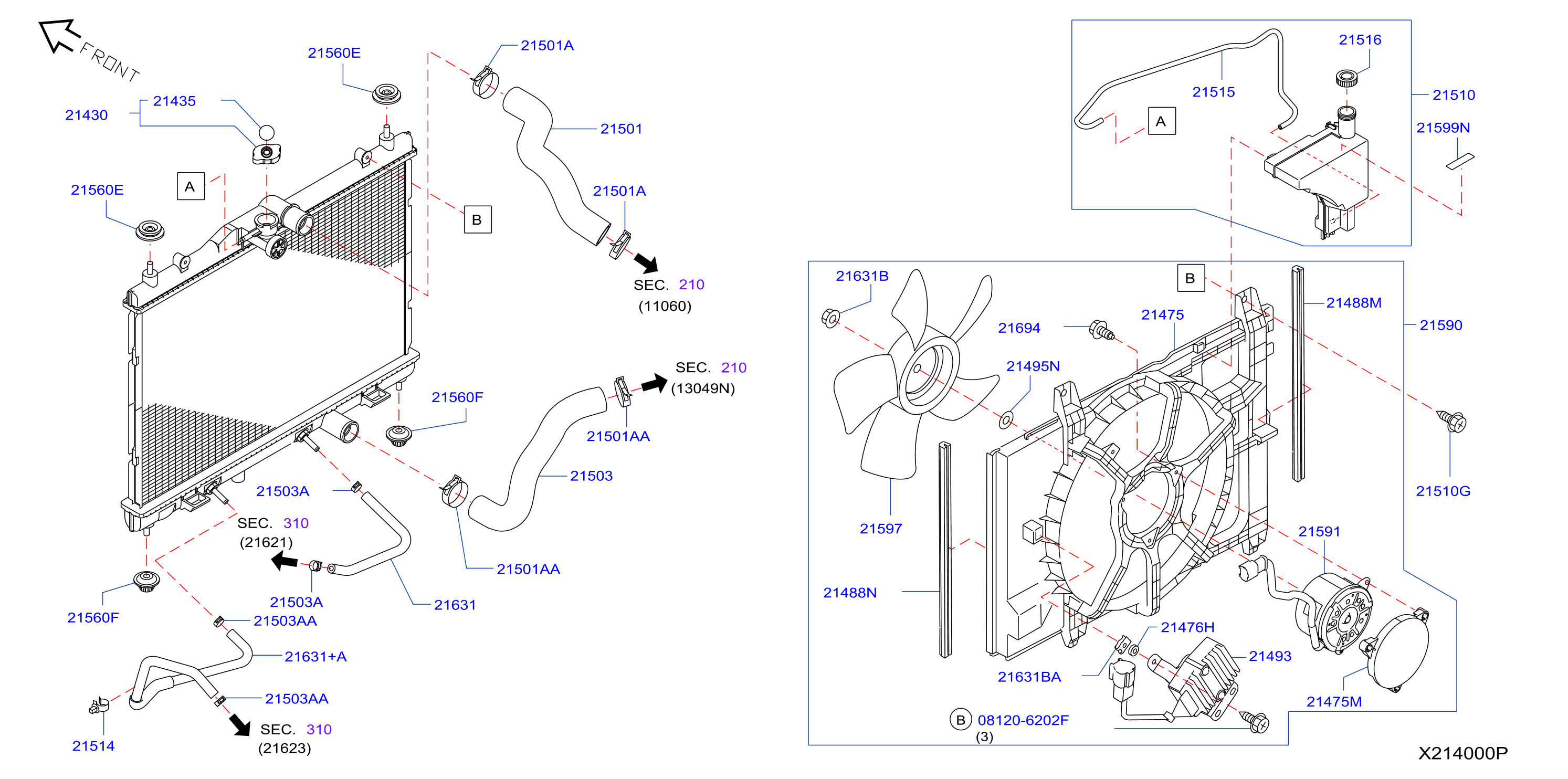 Radiator Shroud Inverter Cooling Fitting Parts