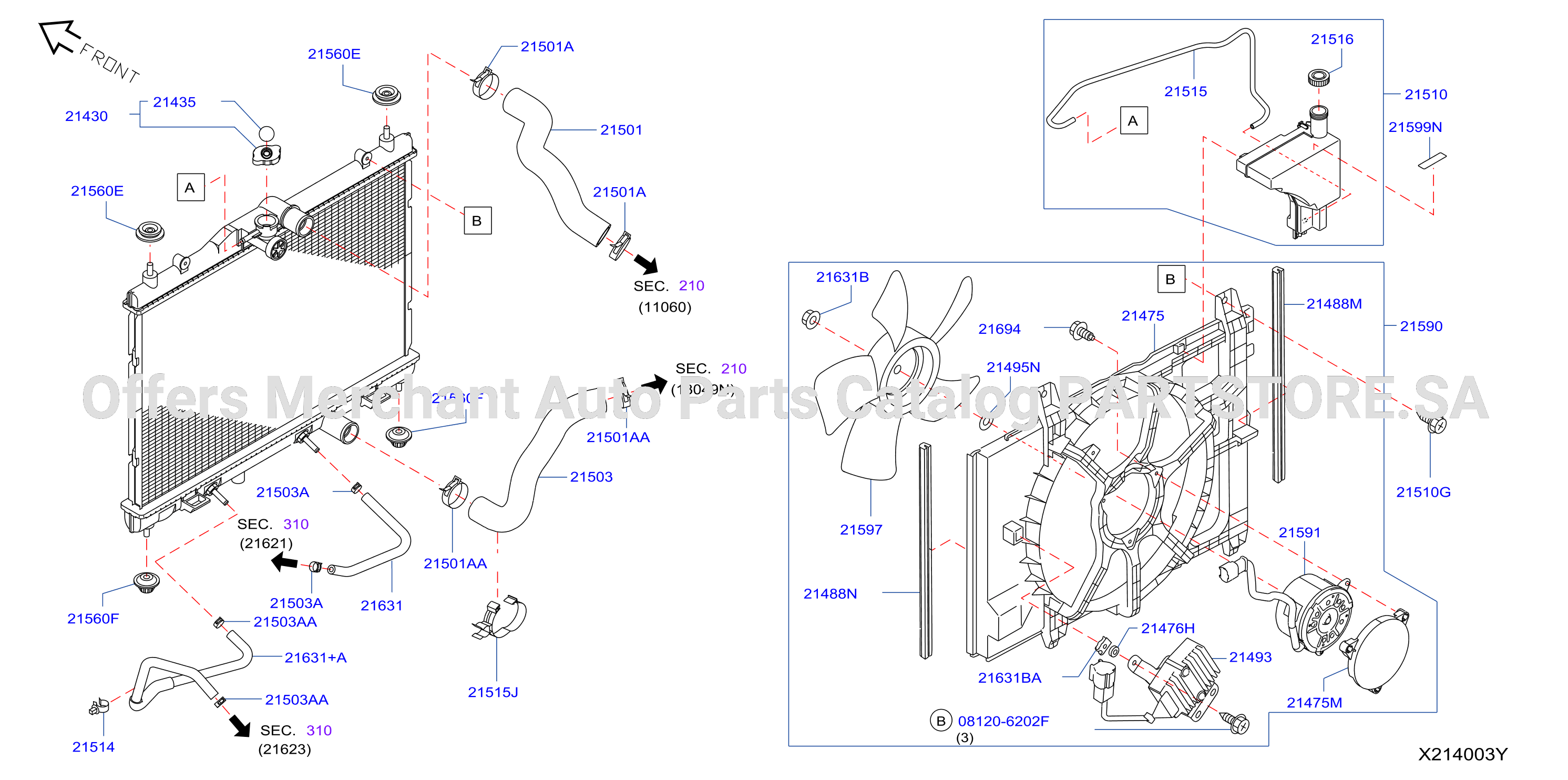 Radiator Shroud Inverter Cooling Fitting Parts
