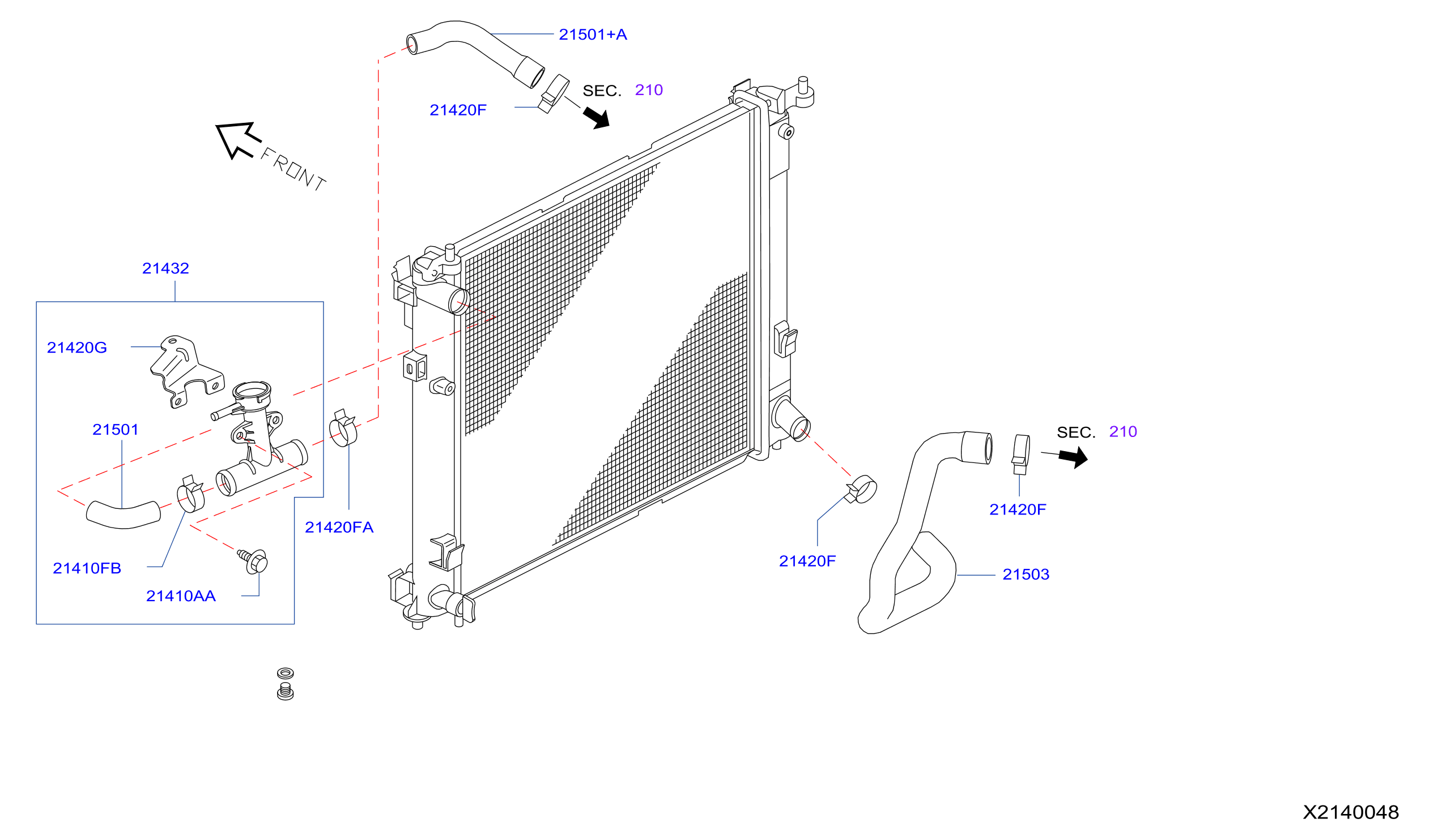 Radiator Shroud Inverter Cooling Fitting Parts