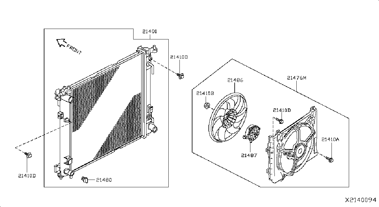 Radiator Shroud Inverter Cooling Radiator