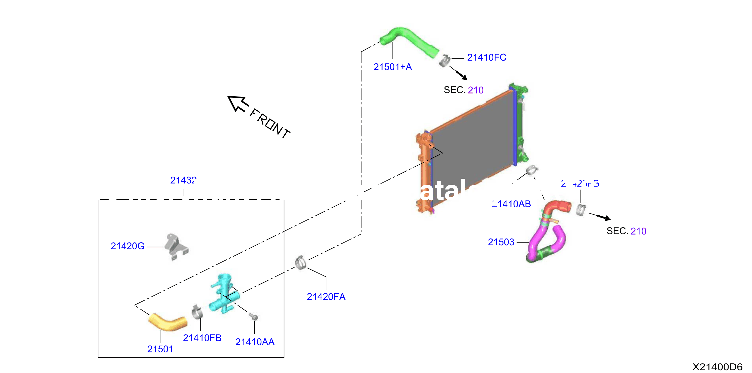 Radiator Shroud Inverter Cooling Fitting Parts