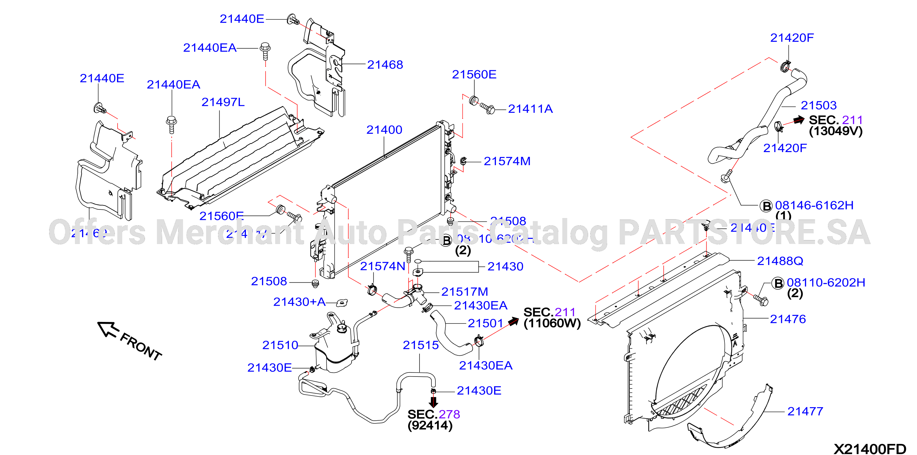 Radiator Shroud Inverter Cooling Fitting Parts 2
