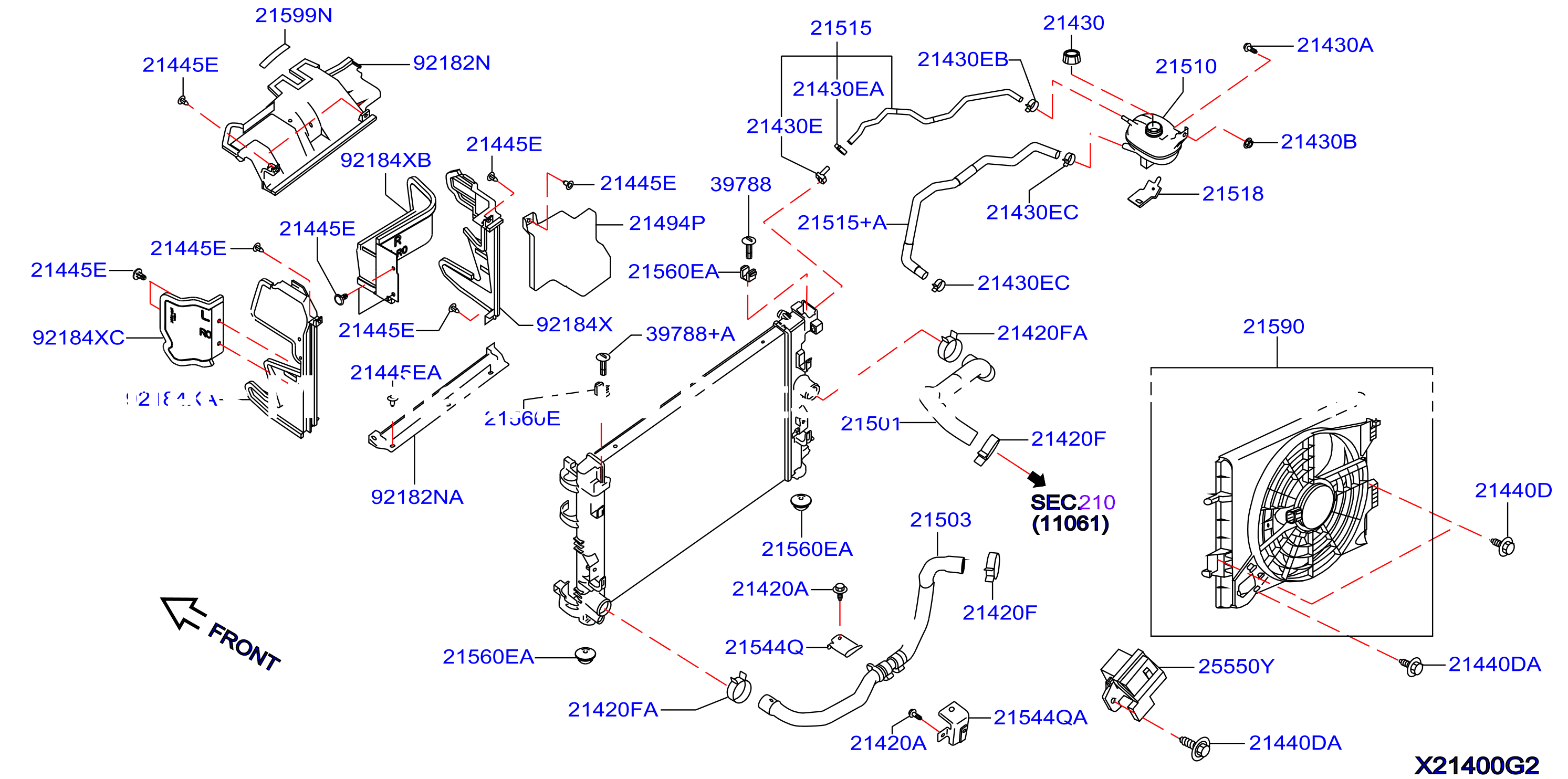 Radiator Shroud Inverter Cooling Fitting Parts