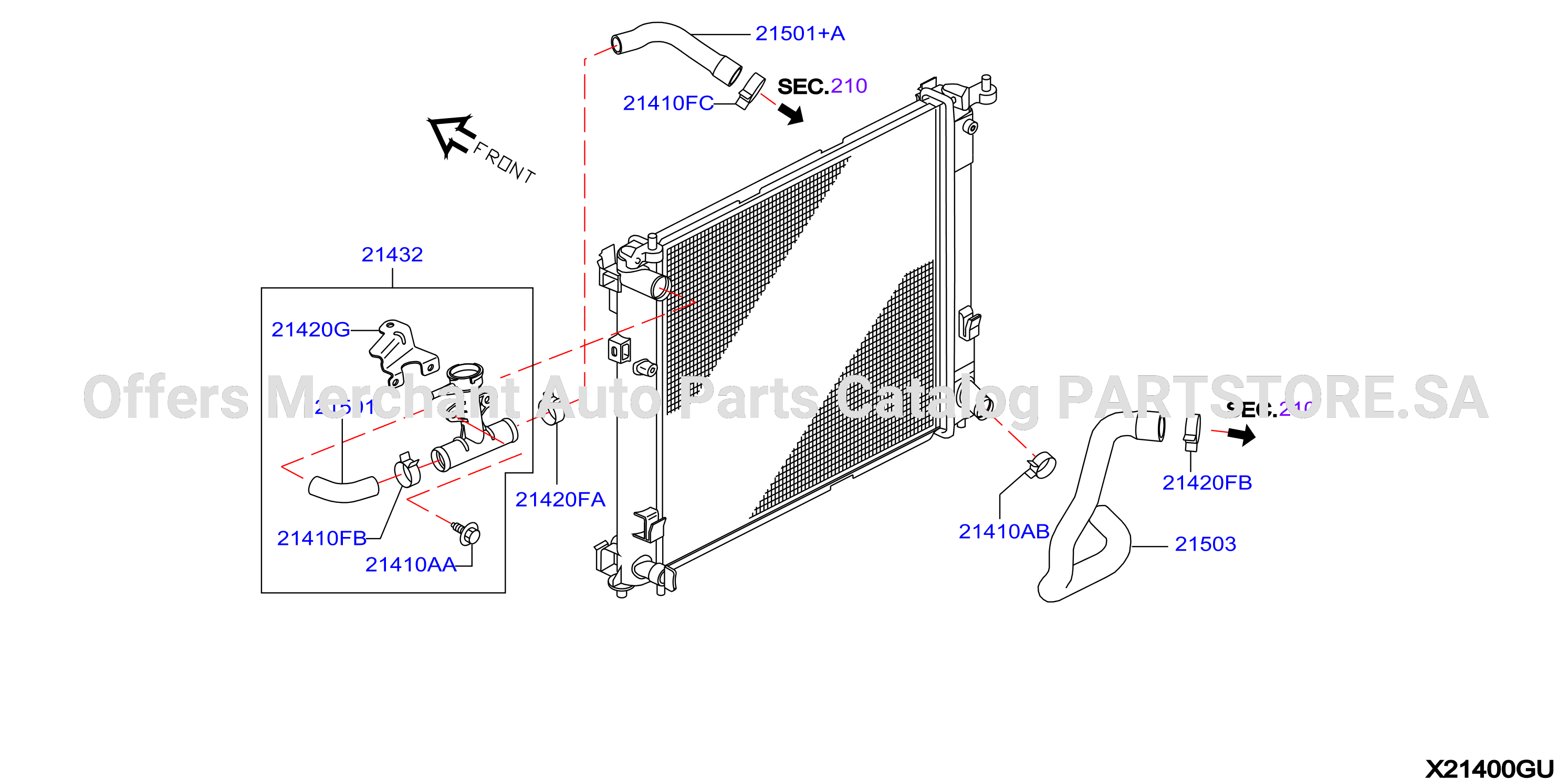 Radiator Shroud Inverter Cooling Fitting Parts