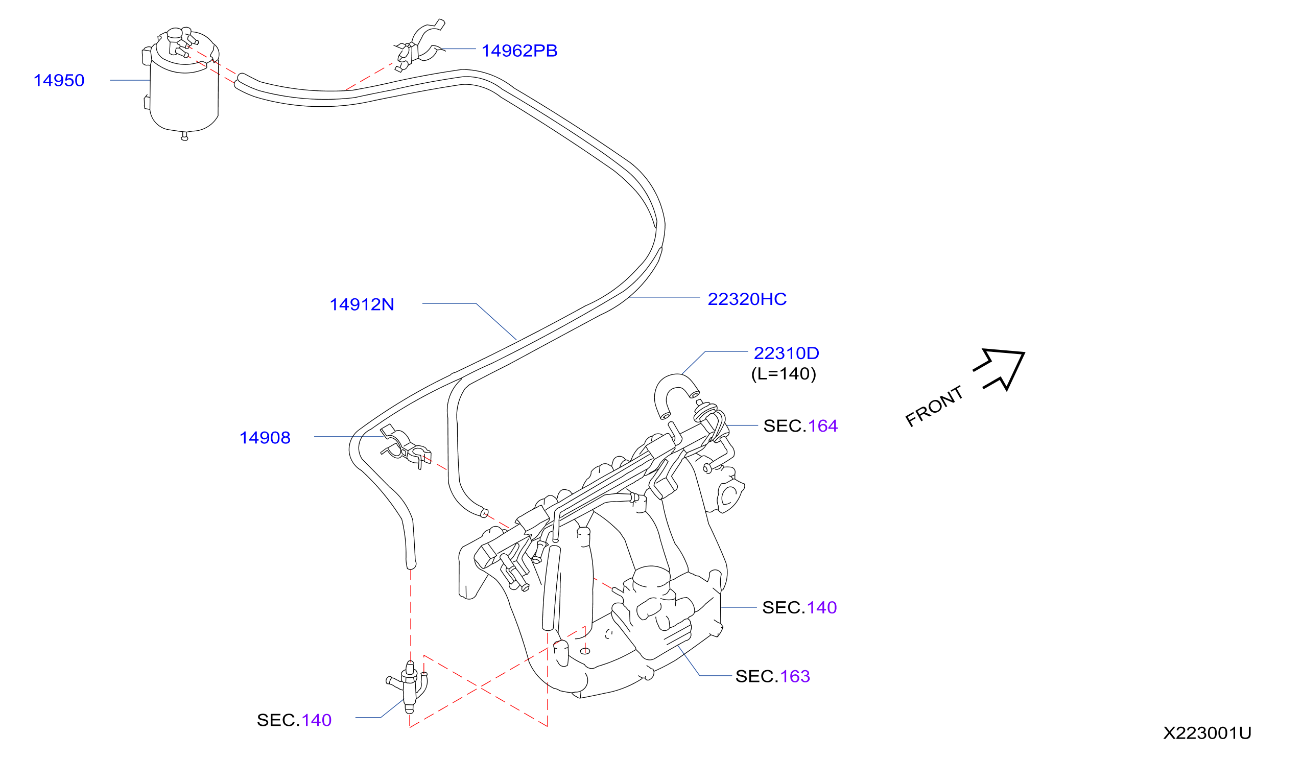 Engine Control Vacuum Piping