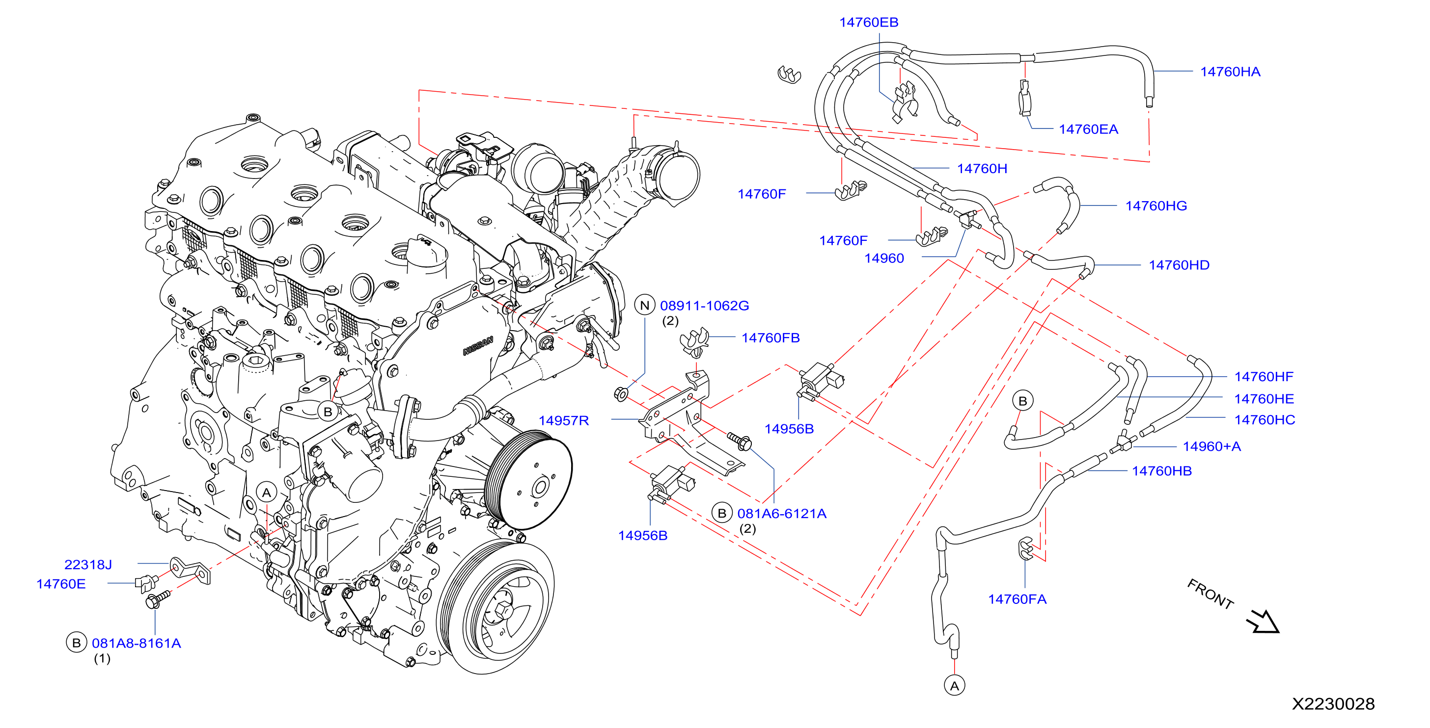 Engine Control Vacuum Piping