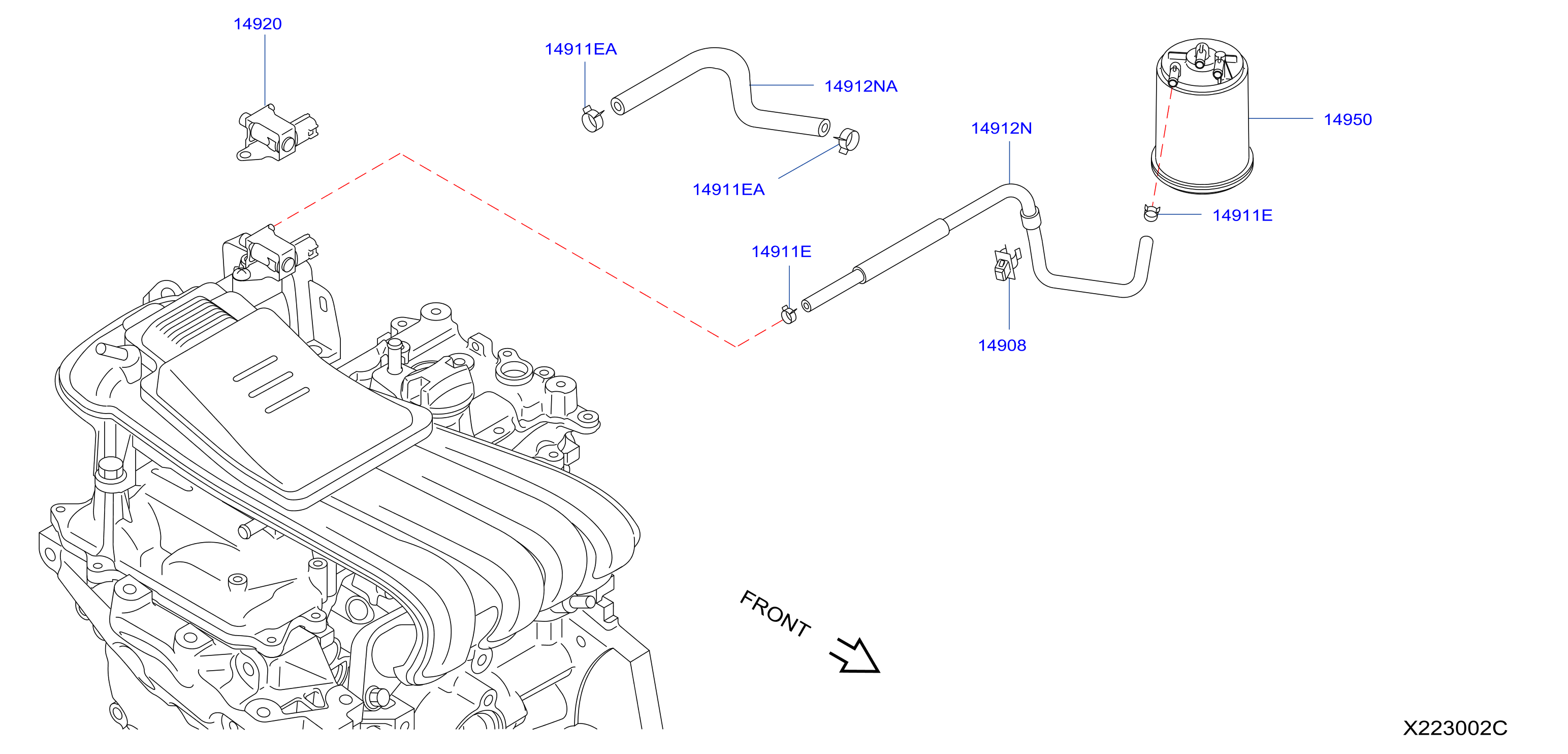Engine Control Vacuum Piping