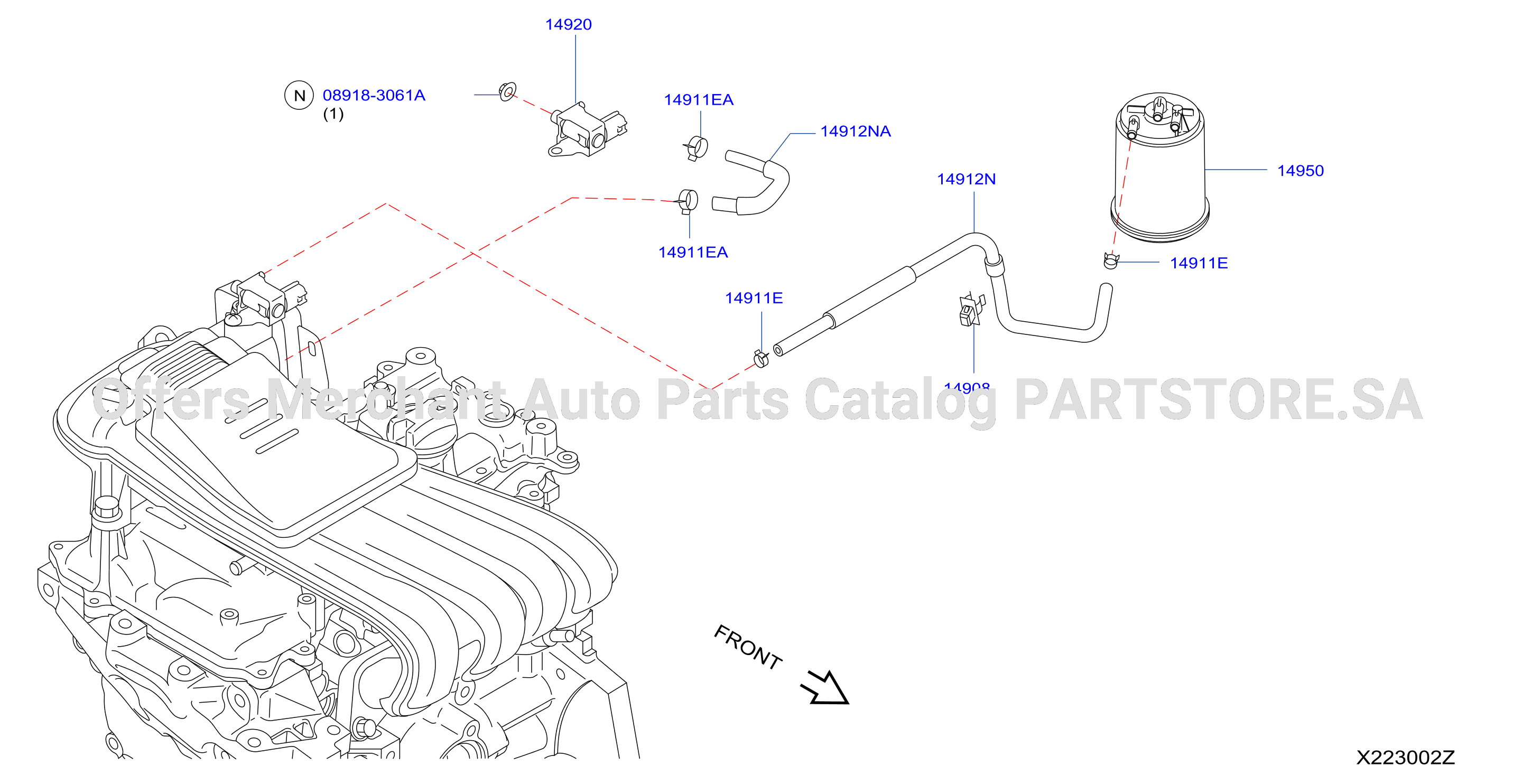 Engine Control Vacuum Piping