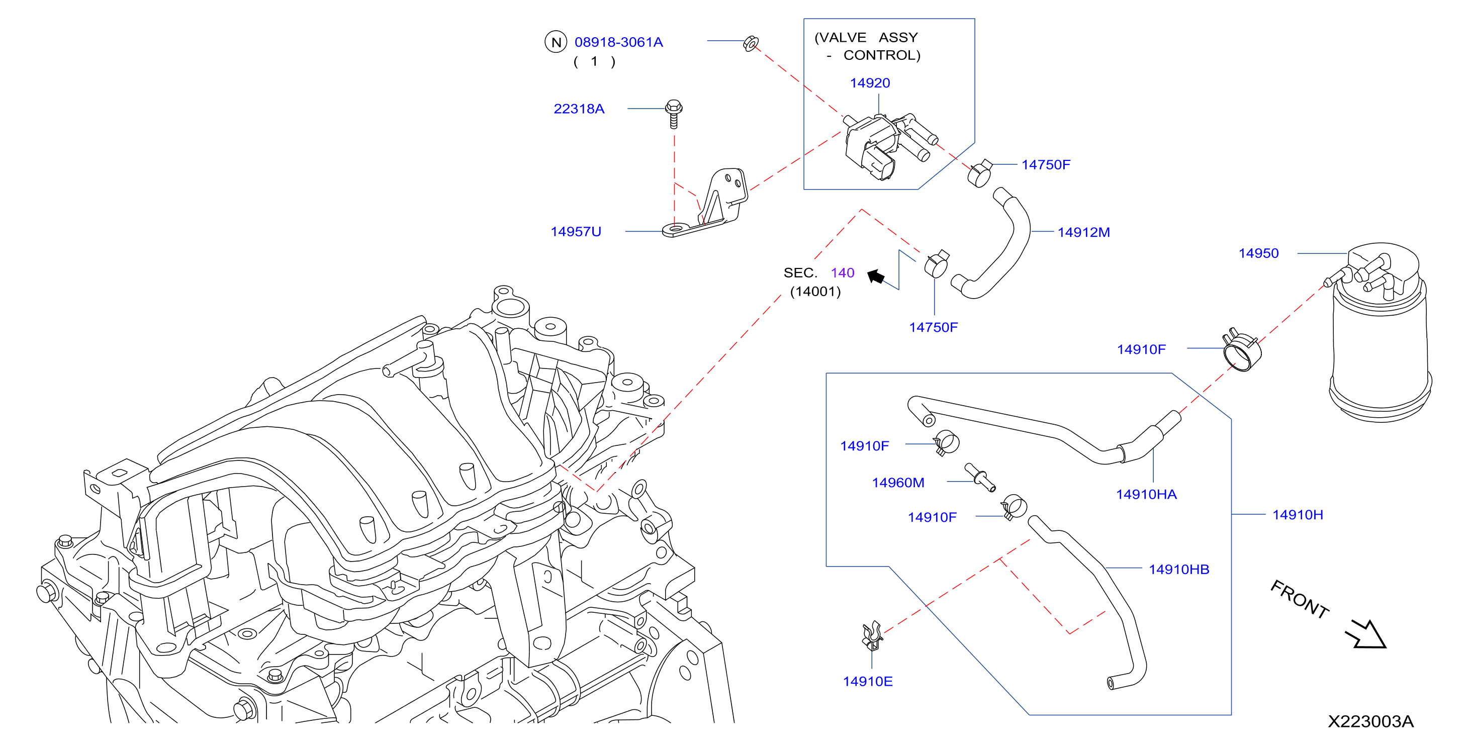 Engine Control Vacuum Piping