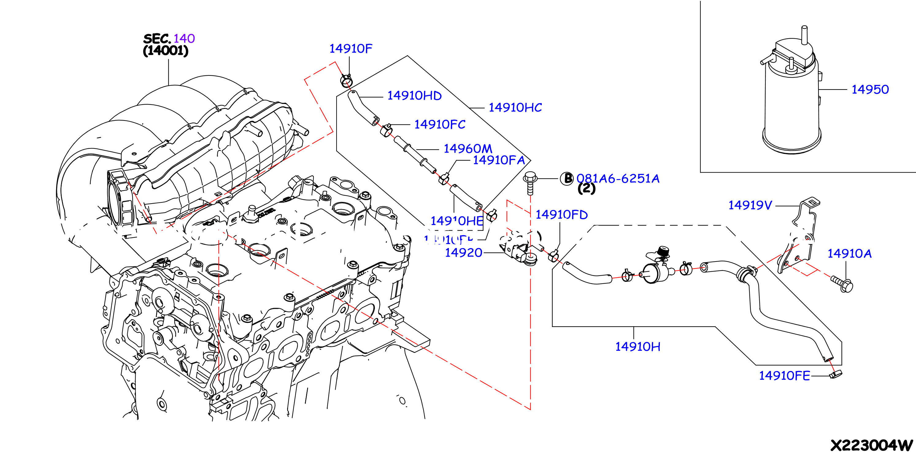 Engine Control Vacuum Piping