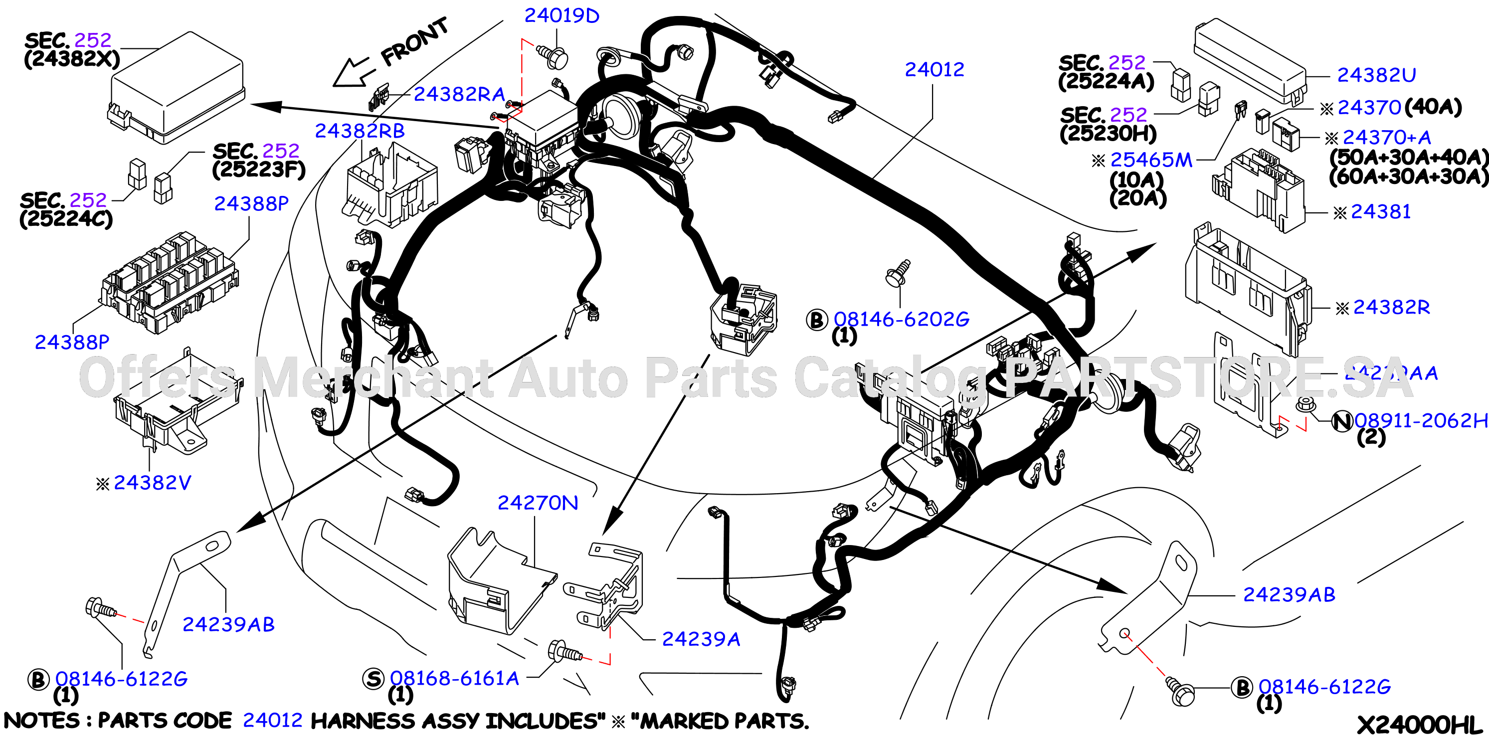 Wiring Engine Room