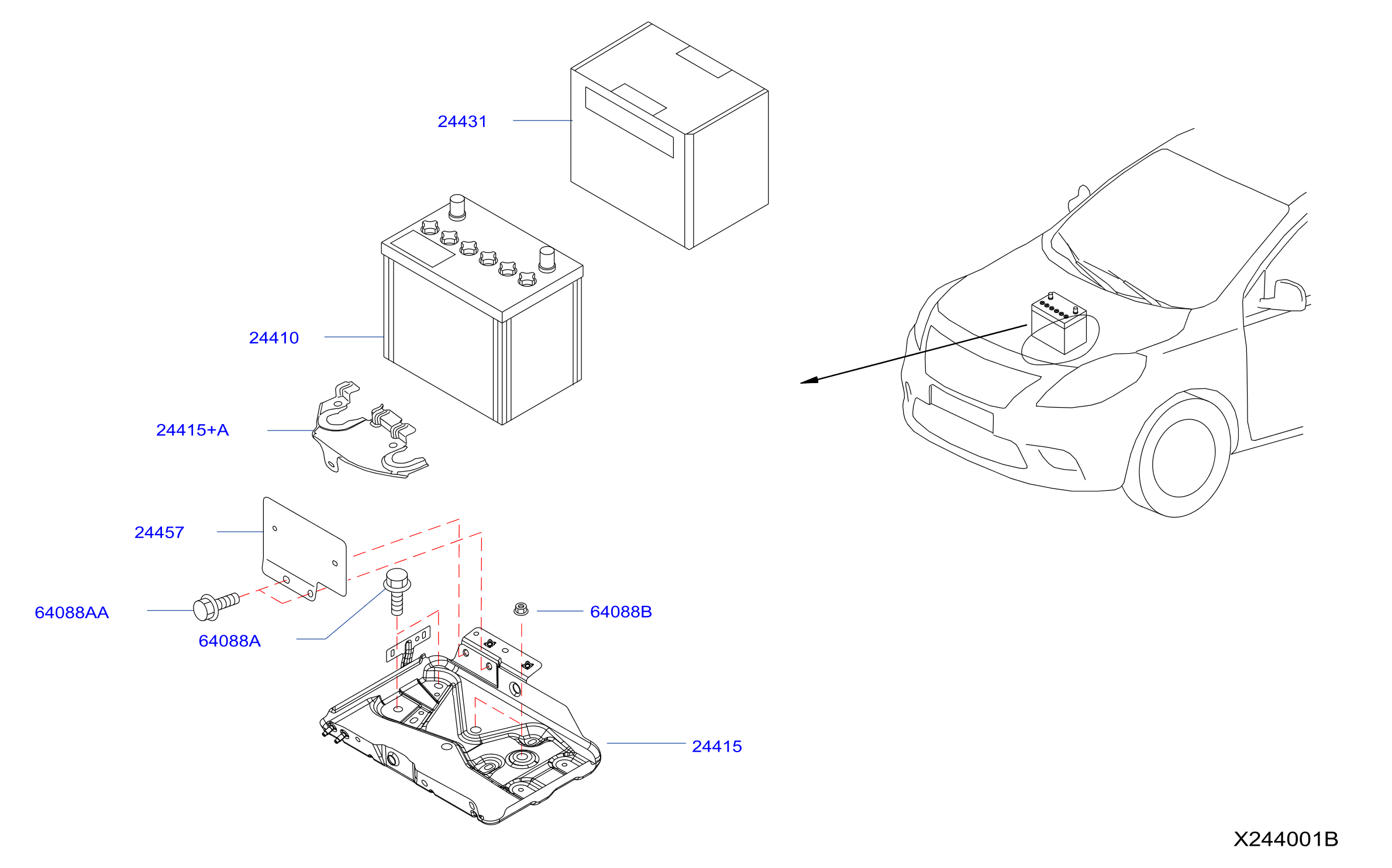 Battery Battery Mounting