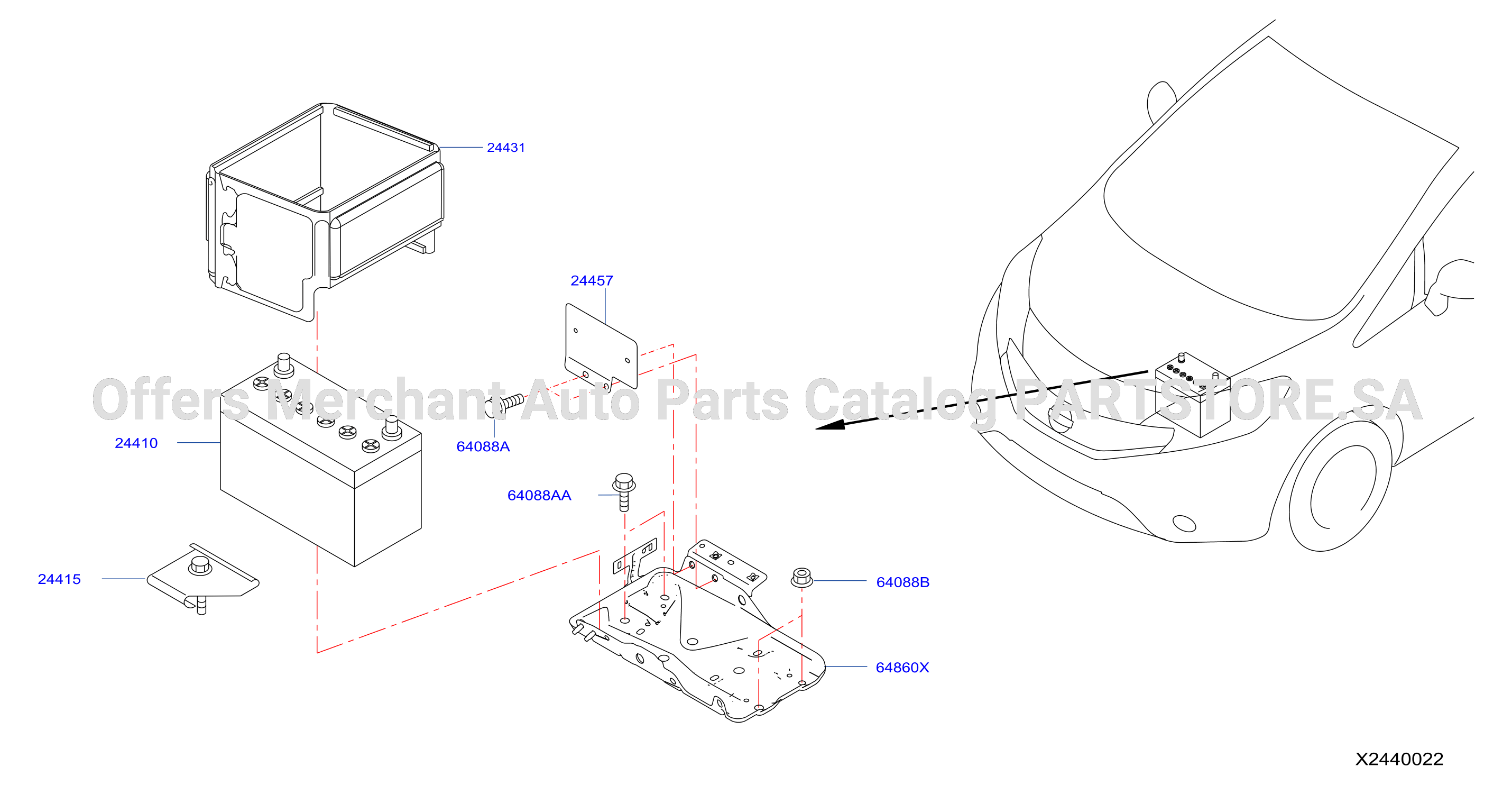 Battery Battery Mounting
