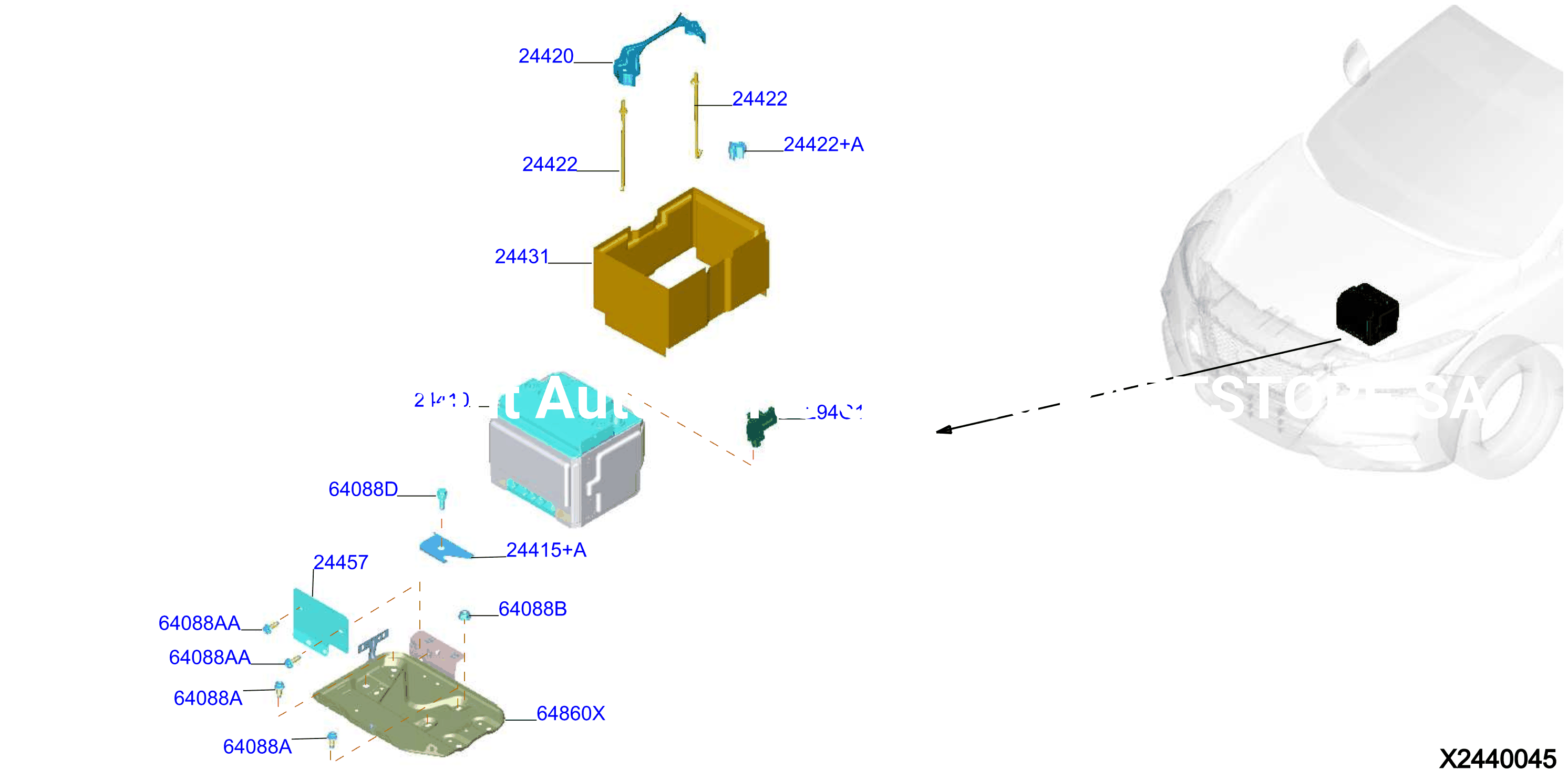 Battery Battery Mounting