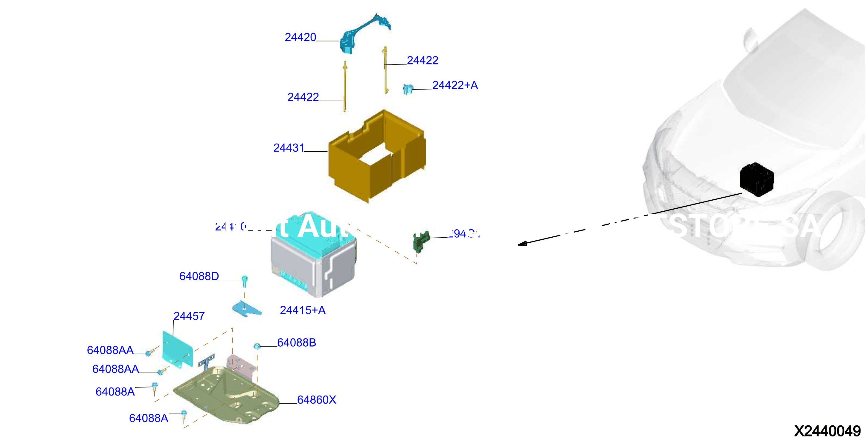 Battery Battery Mounting