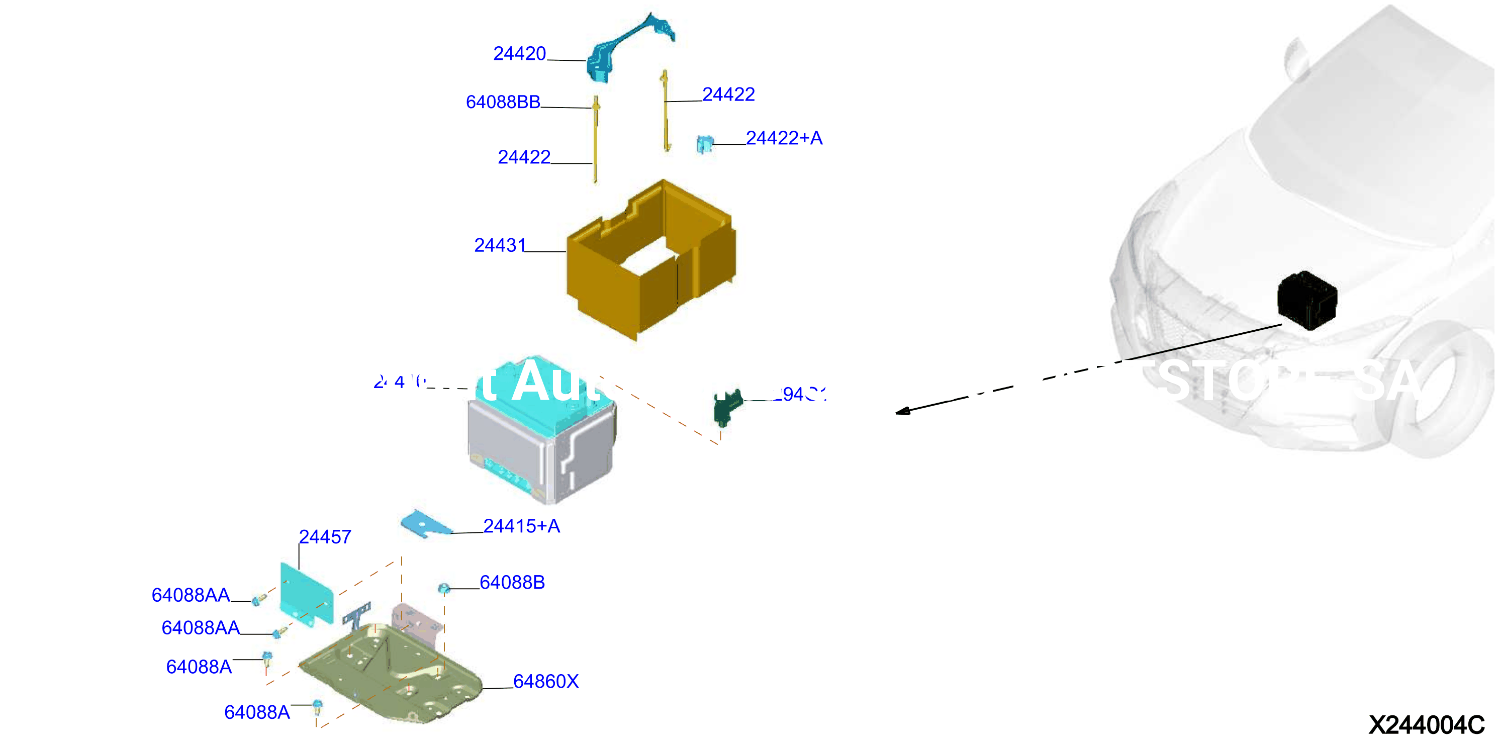 Battery Battery Mounting
