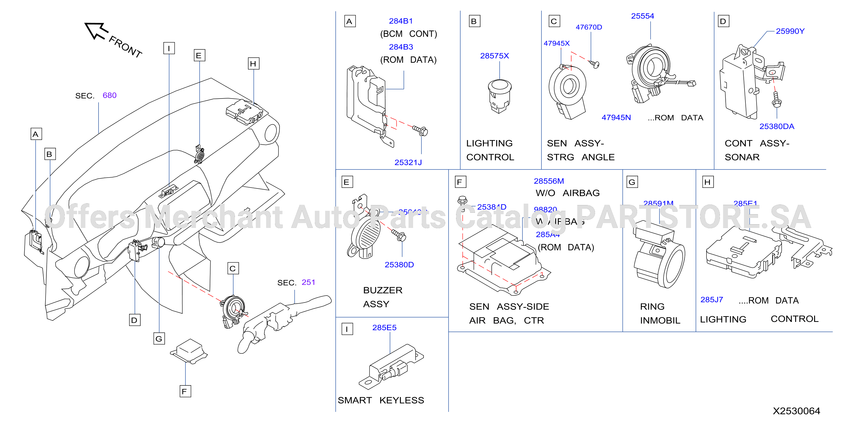 Electrical Unit Inst Dash Car