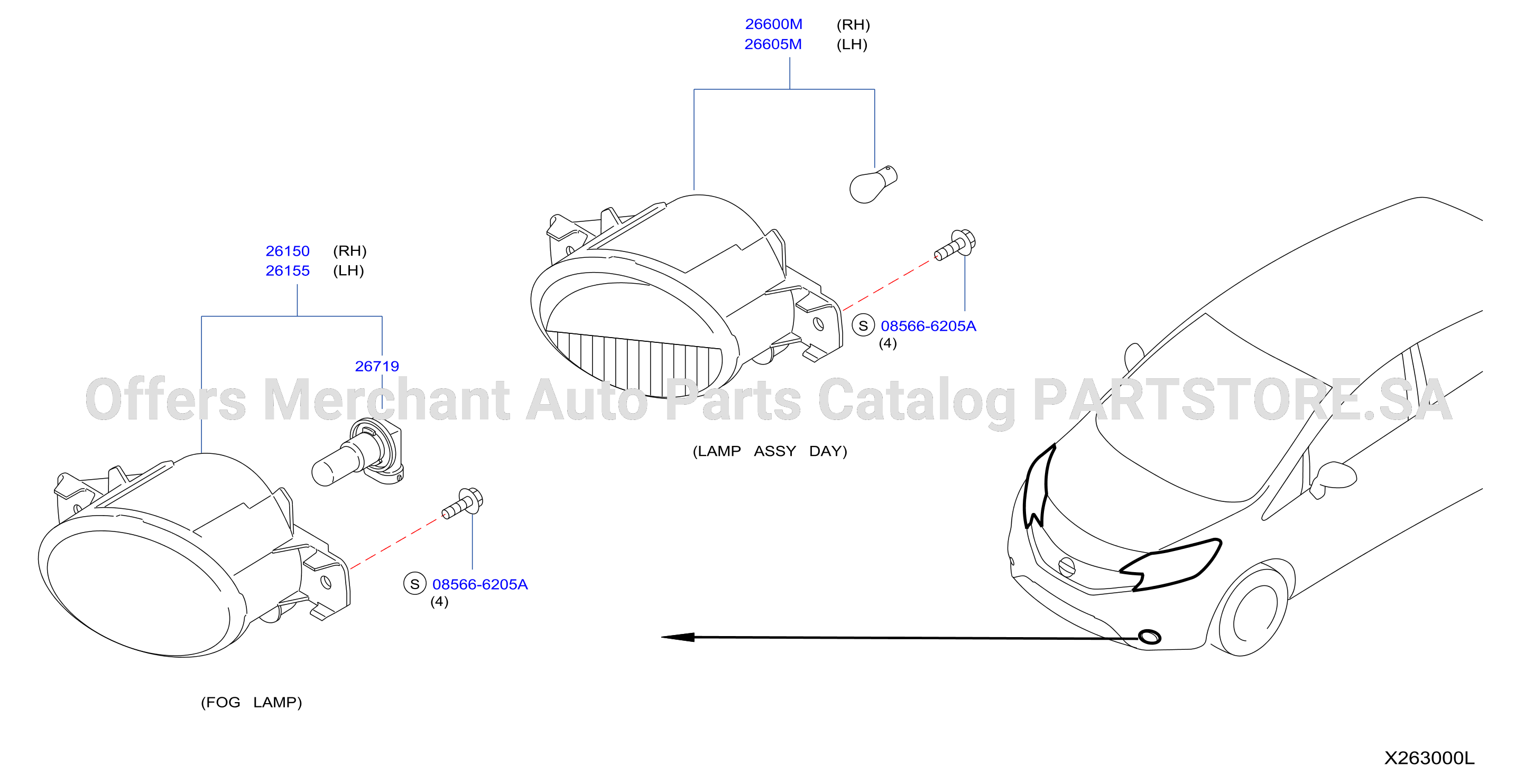 Fog Daytime Running Driving Lamp Fog Lamp