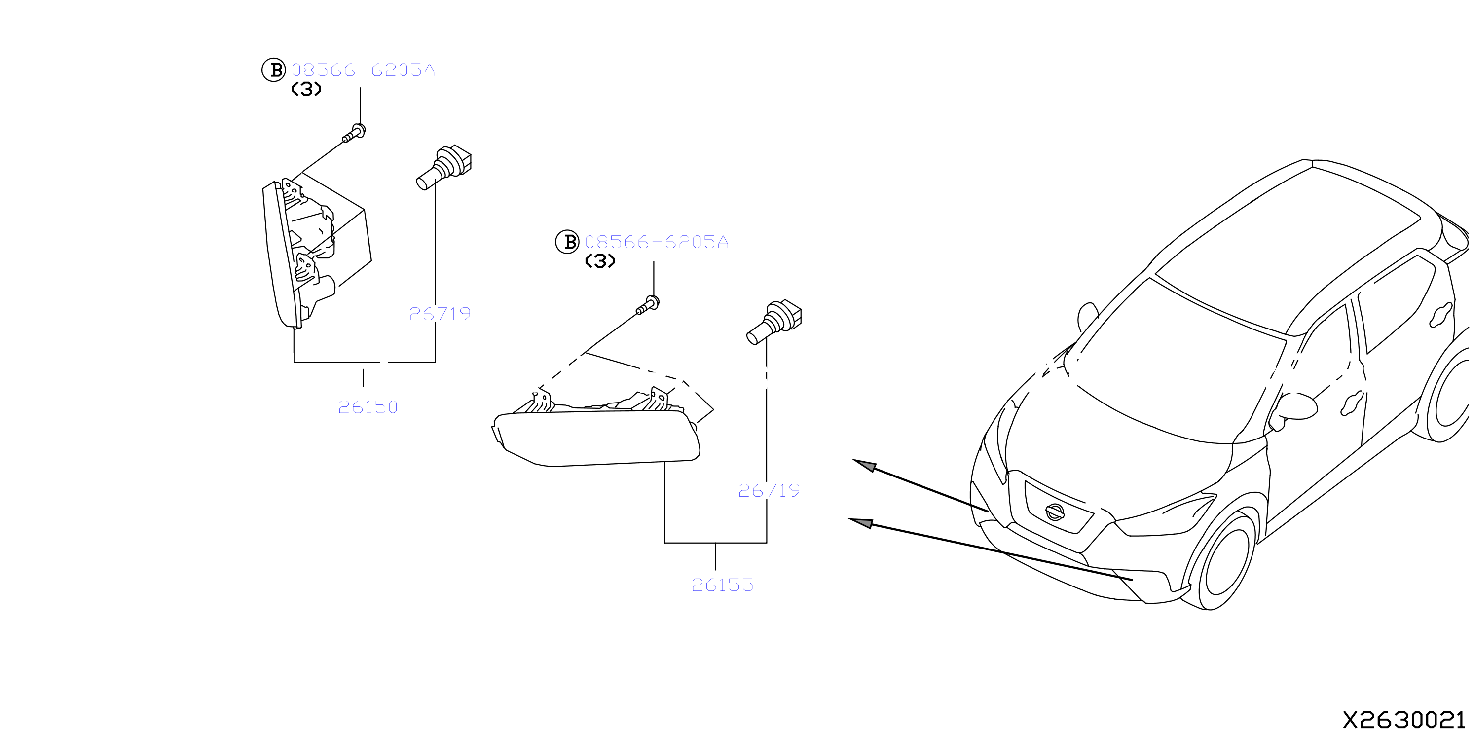 Fog Daytime Running Driving Lamp Fog Lamp Fr