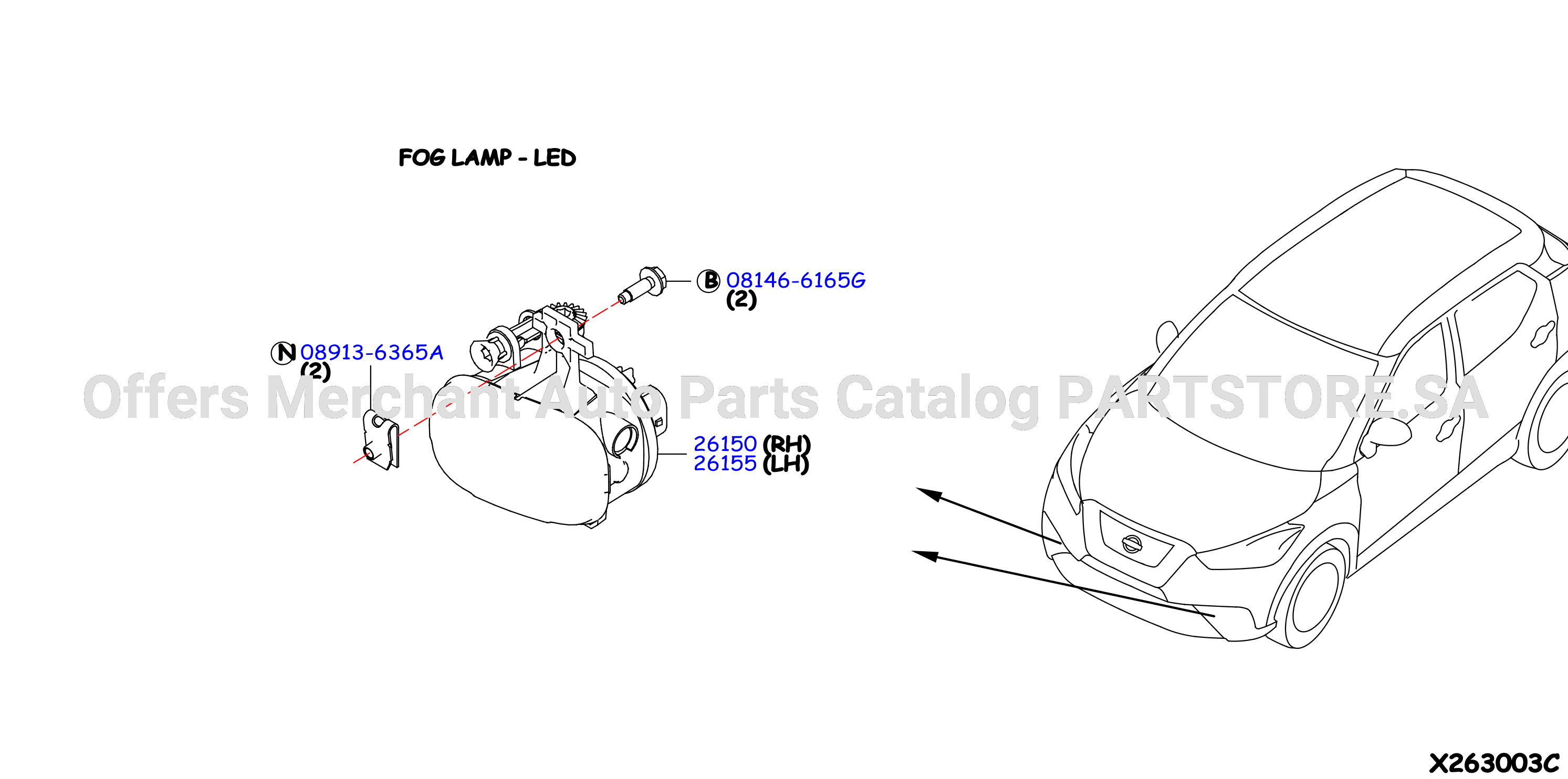 Fog Daytime Running Driving Lamp Fog Lamp Fr