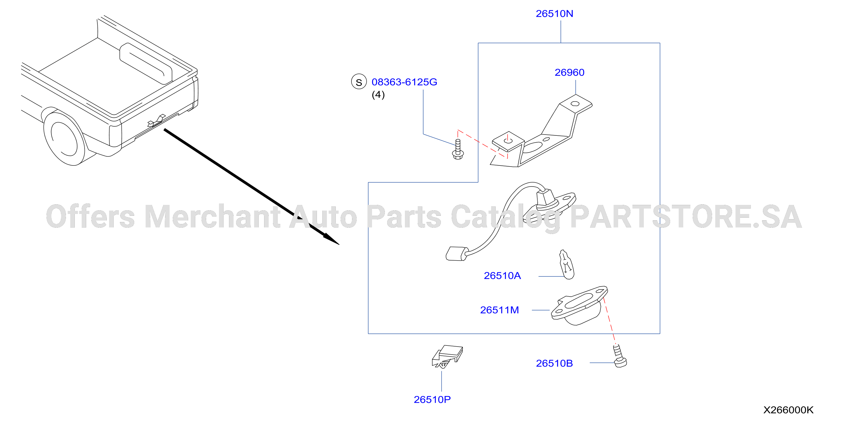 Licence Plate Lamp Single Lamp