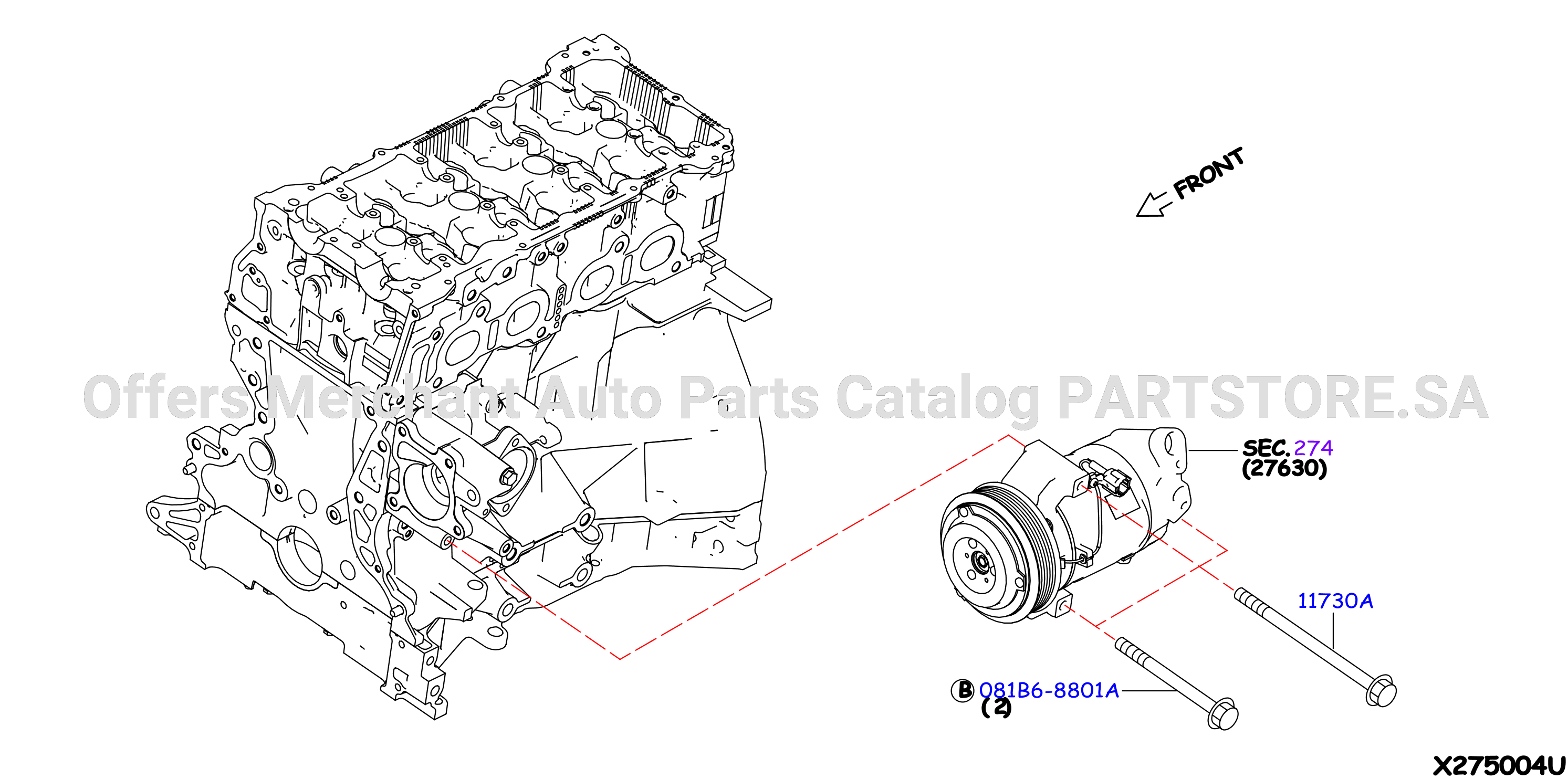 Compressor Mounting Fitting
