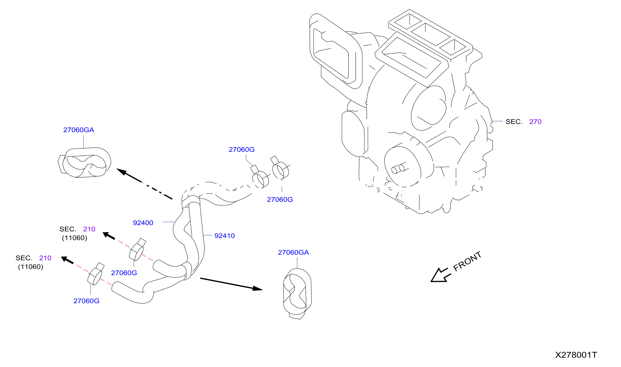 Heater Piping Engine Cooling Hose