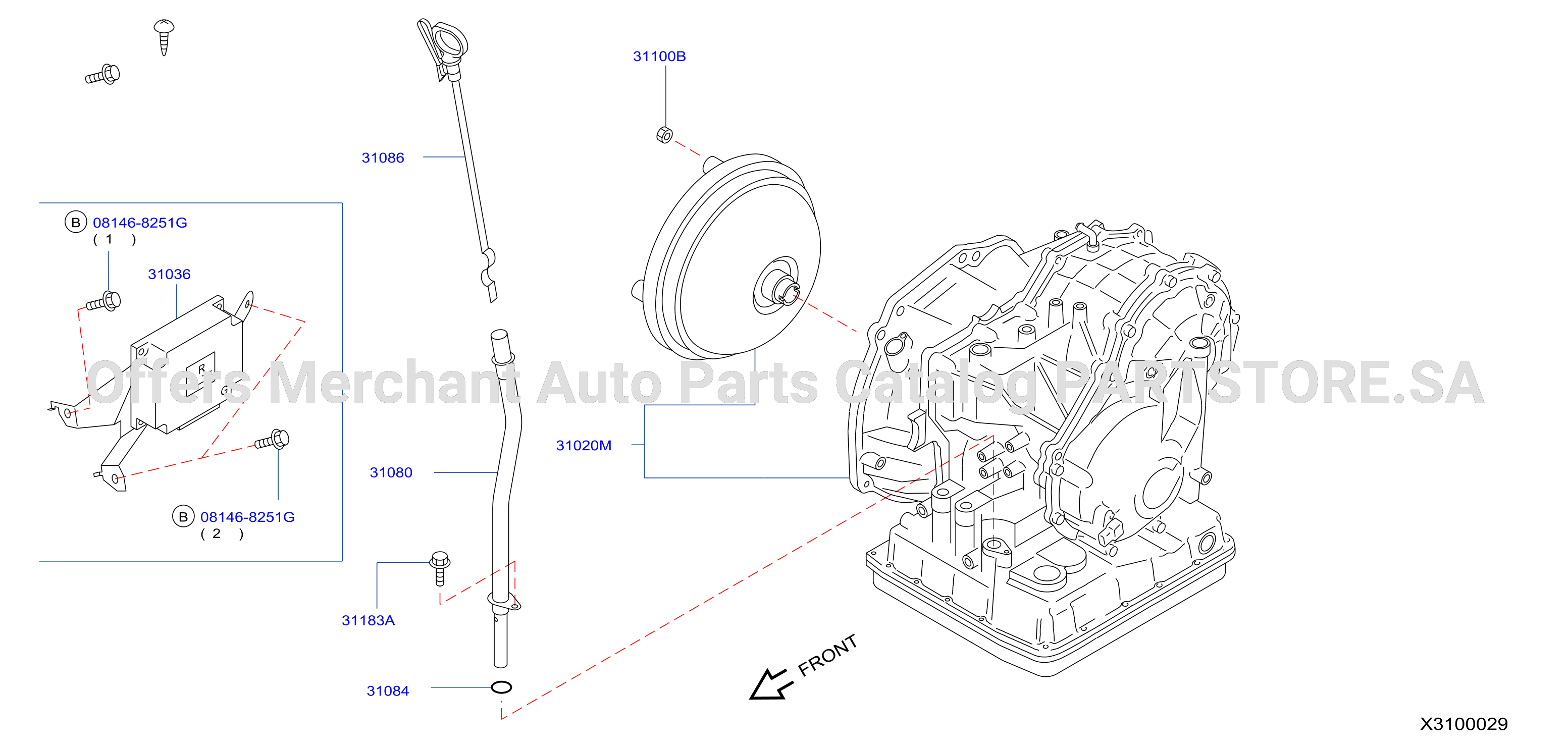 Auto Transmission Transaxle Fitting Assembly Fitting Parts