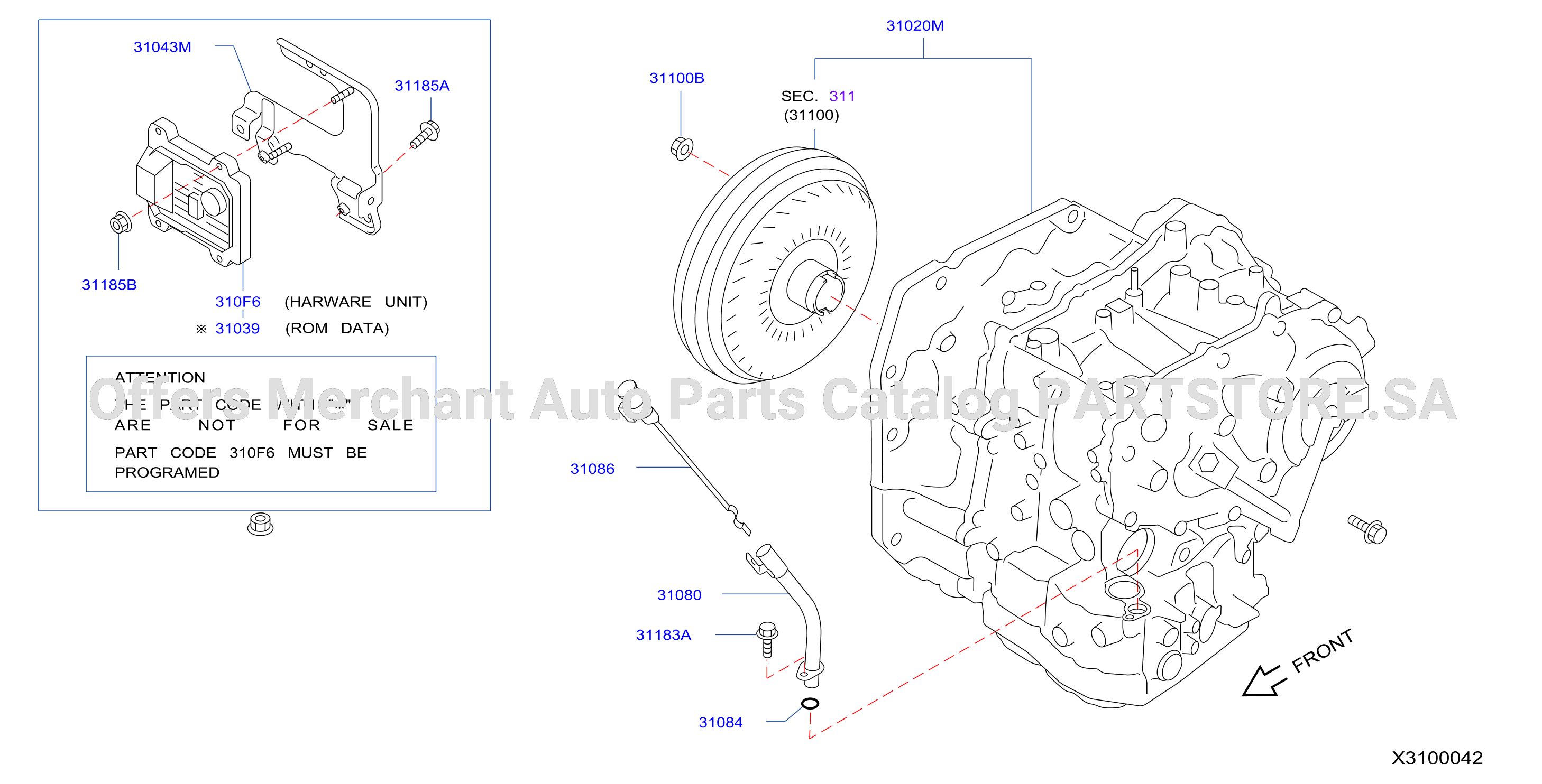 Auto Transmission Transaxle Fitting Assembly Fitting Parts