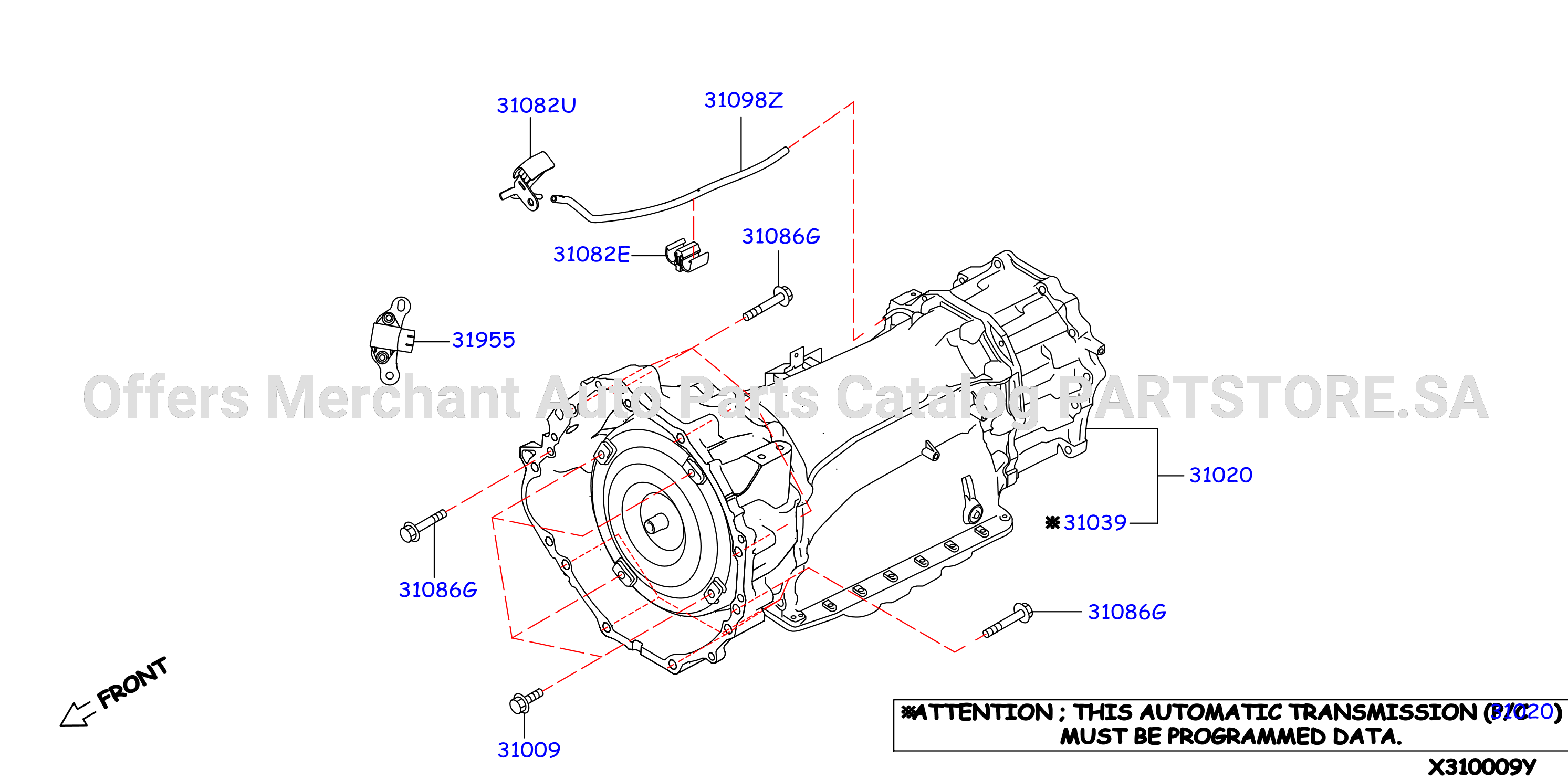 Auto Transmission Transaxle Fitting Assembly Fitting Parts
