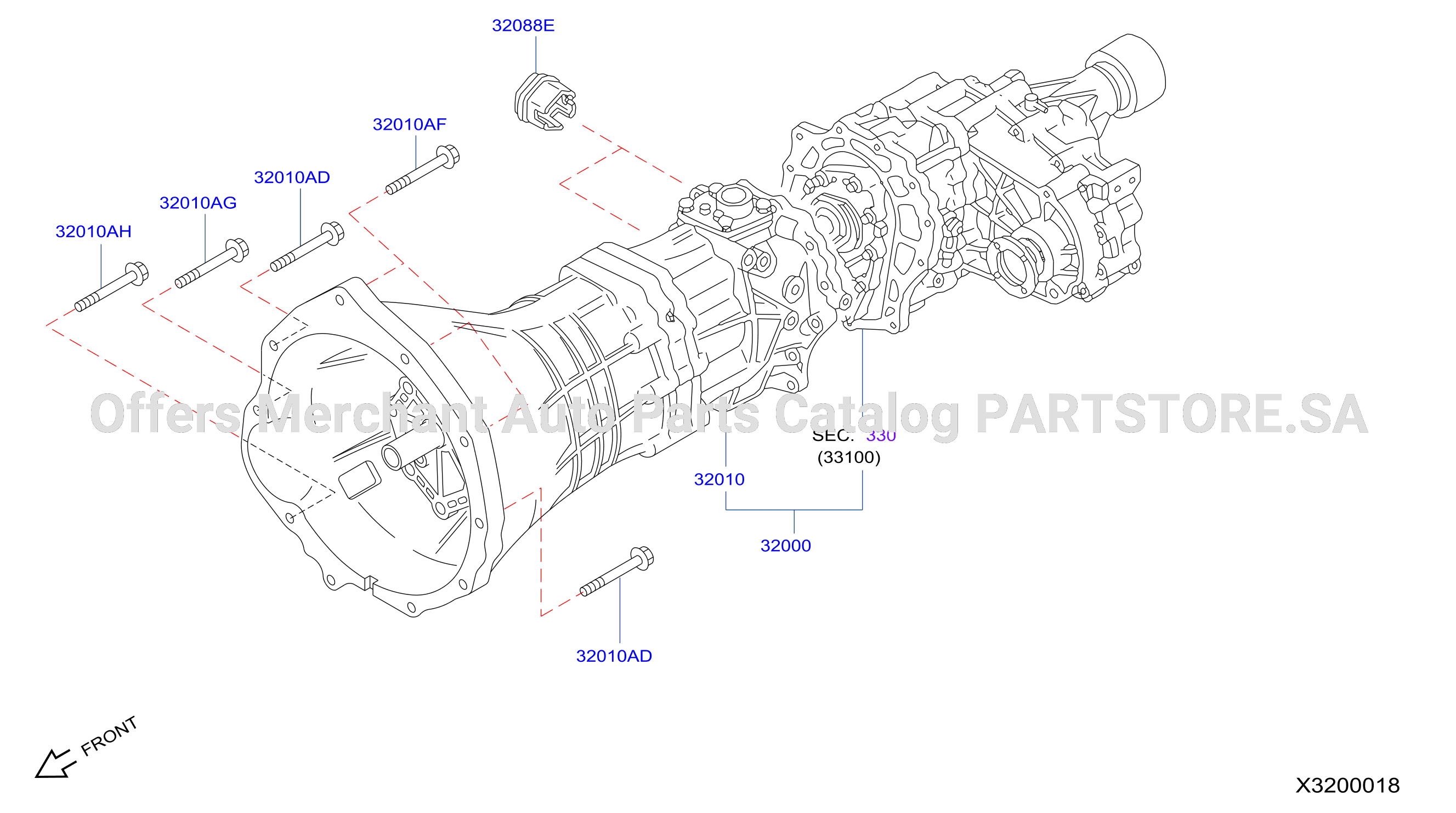 Manual Transmission Transaxle Fitting 4Wd Mt