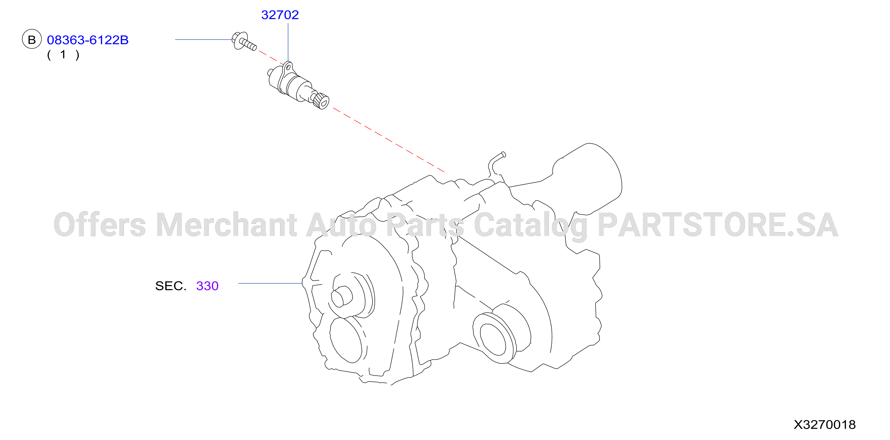 Speedometer Pinion 4Wd
