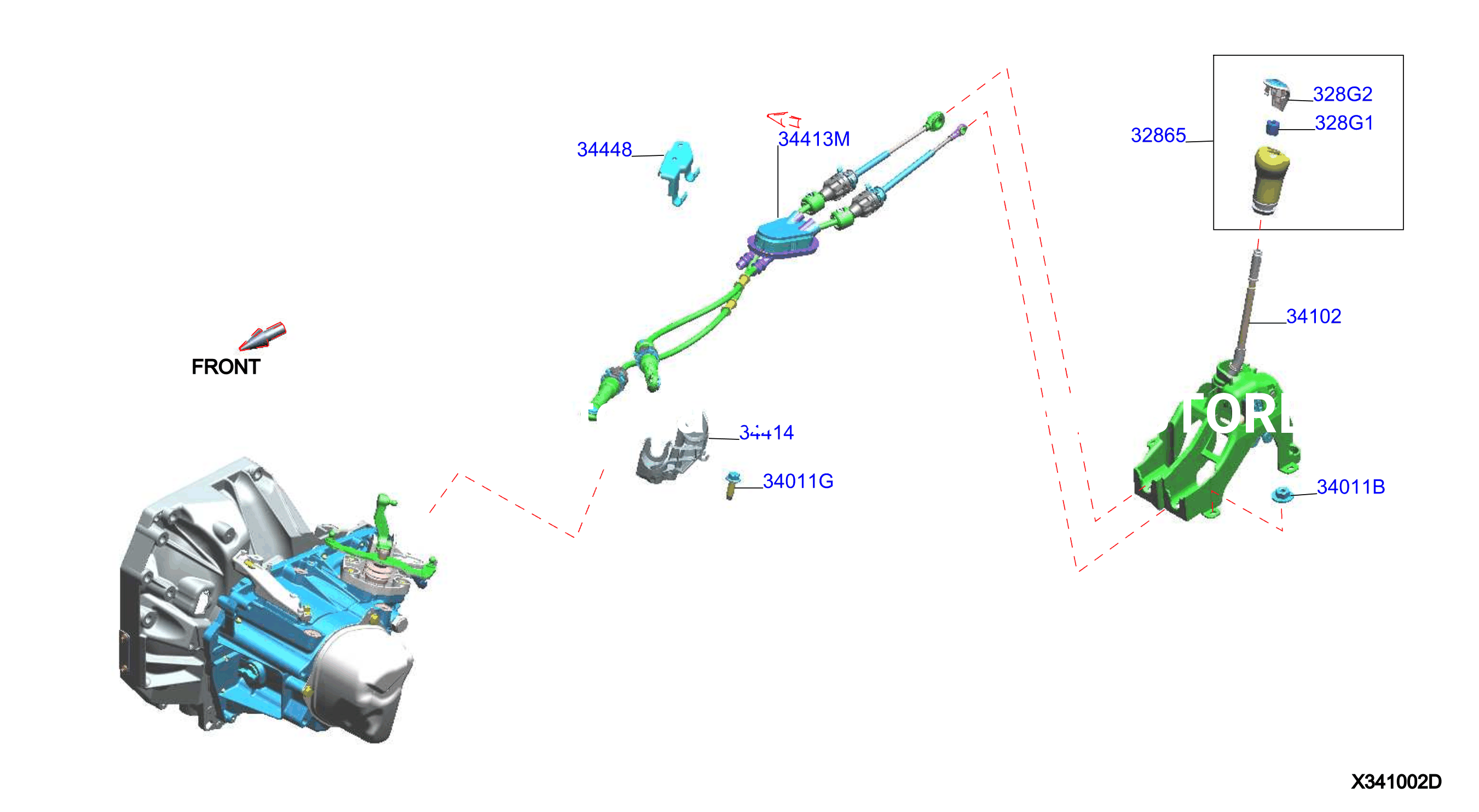 Transmission Control Linkage 341 2022