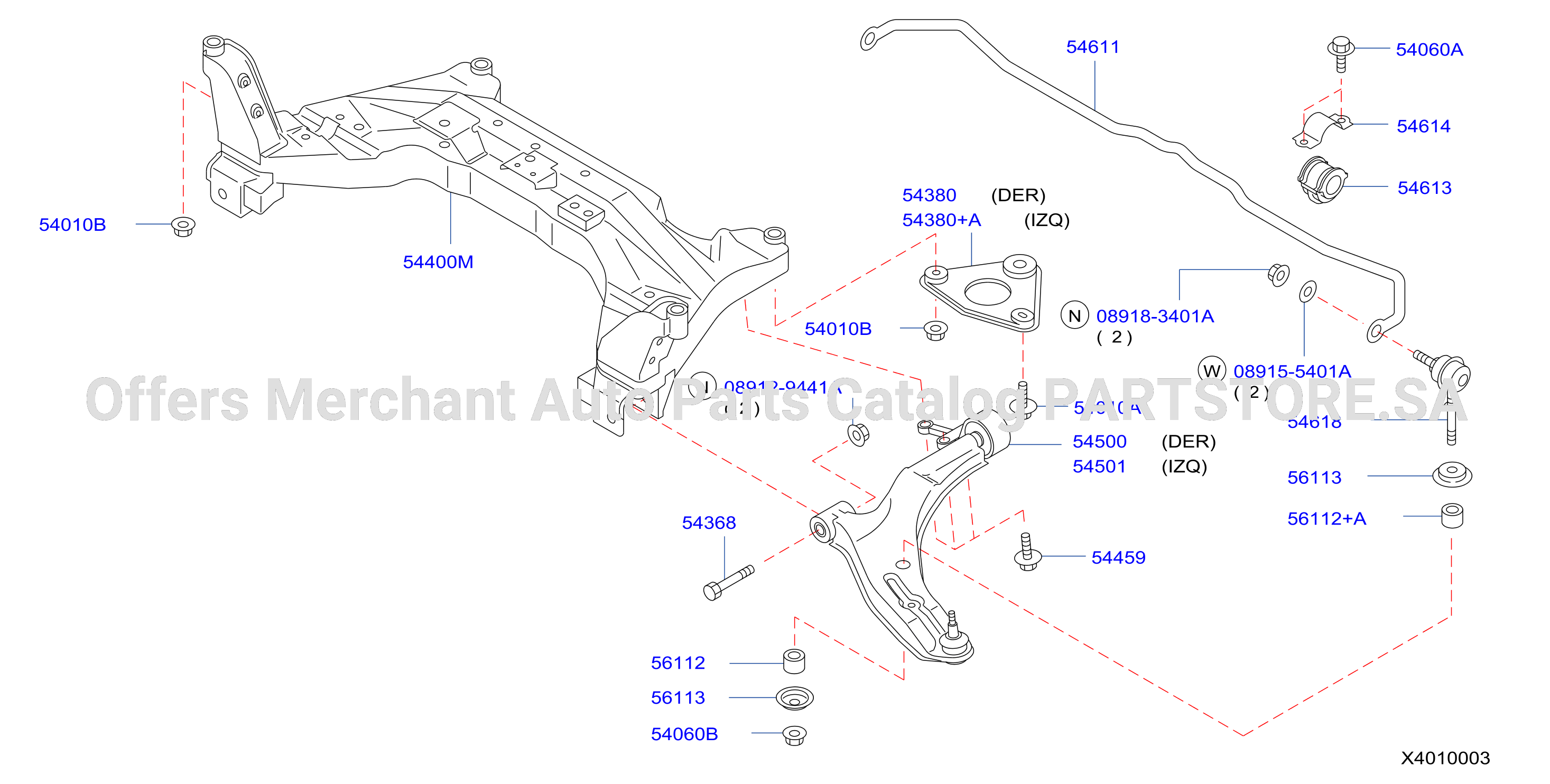 Front Suspension Stabilizer Parts