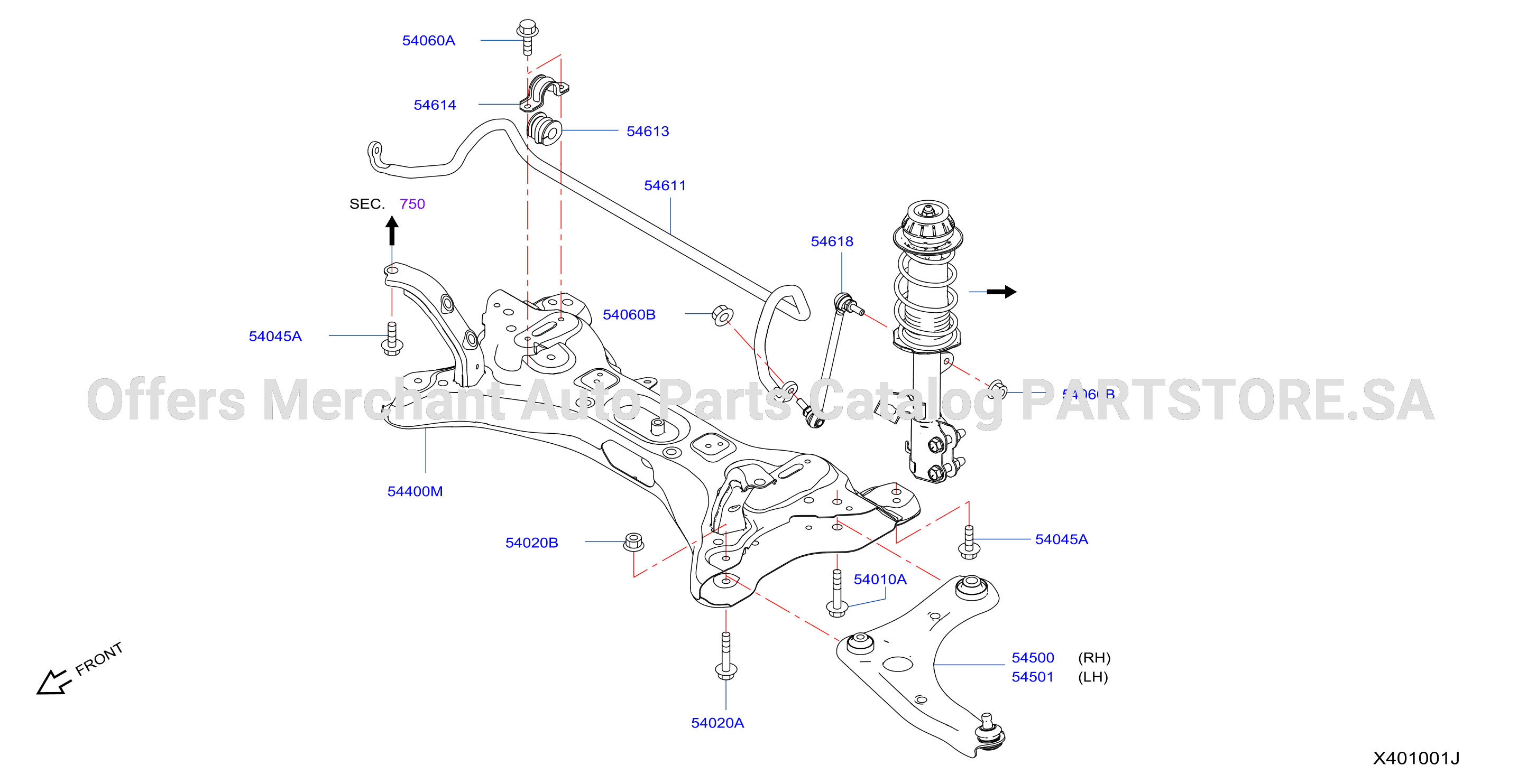 Front Suspension Member Front