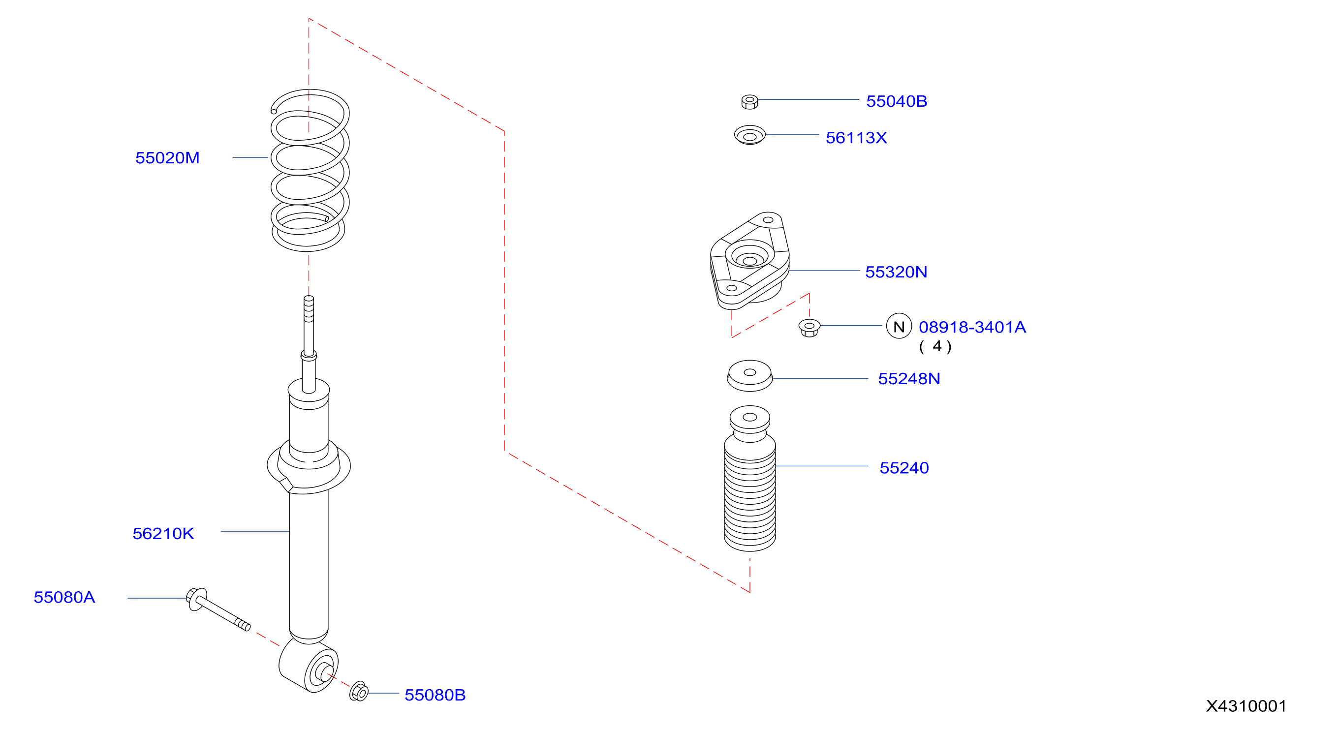 Rear Suspension Shock Absorber