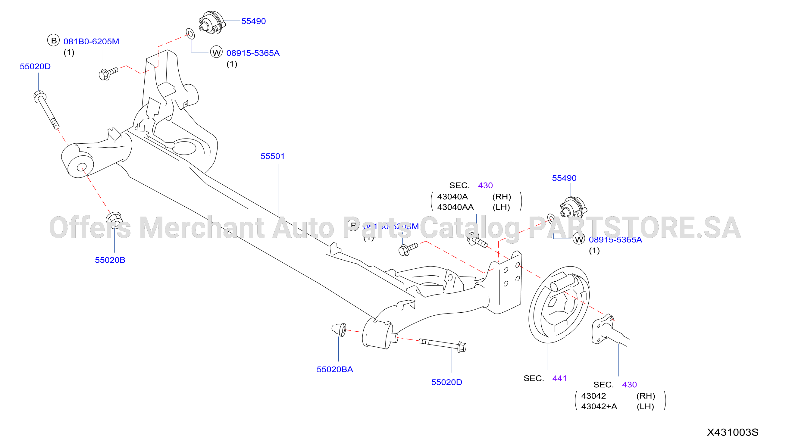 Rear Suspension Member Rear