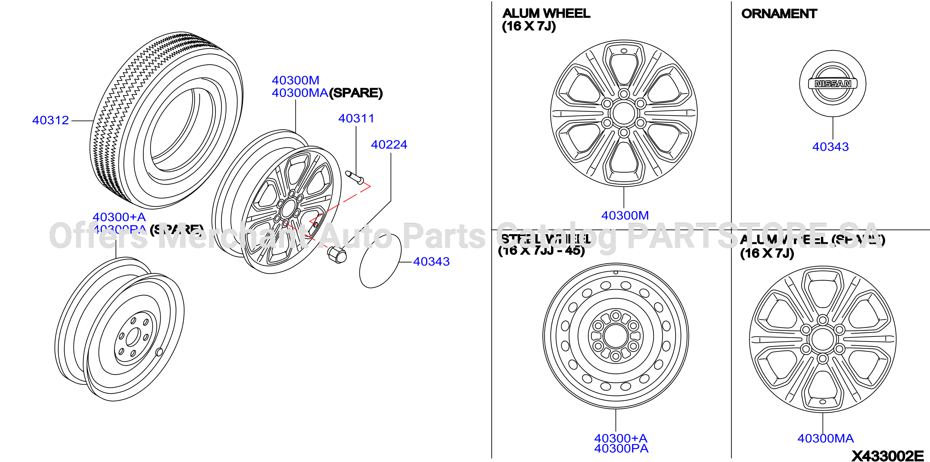 Road Wheel Tire Rin Al 17
