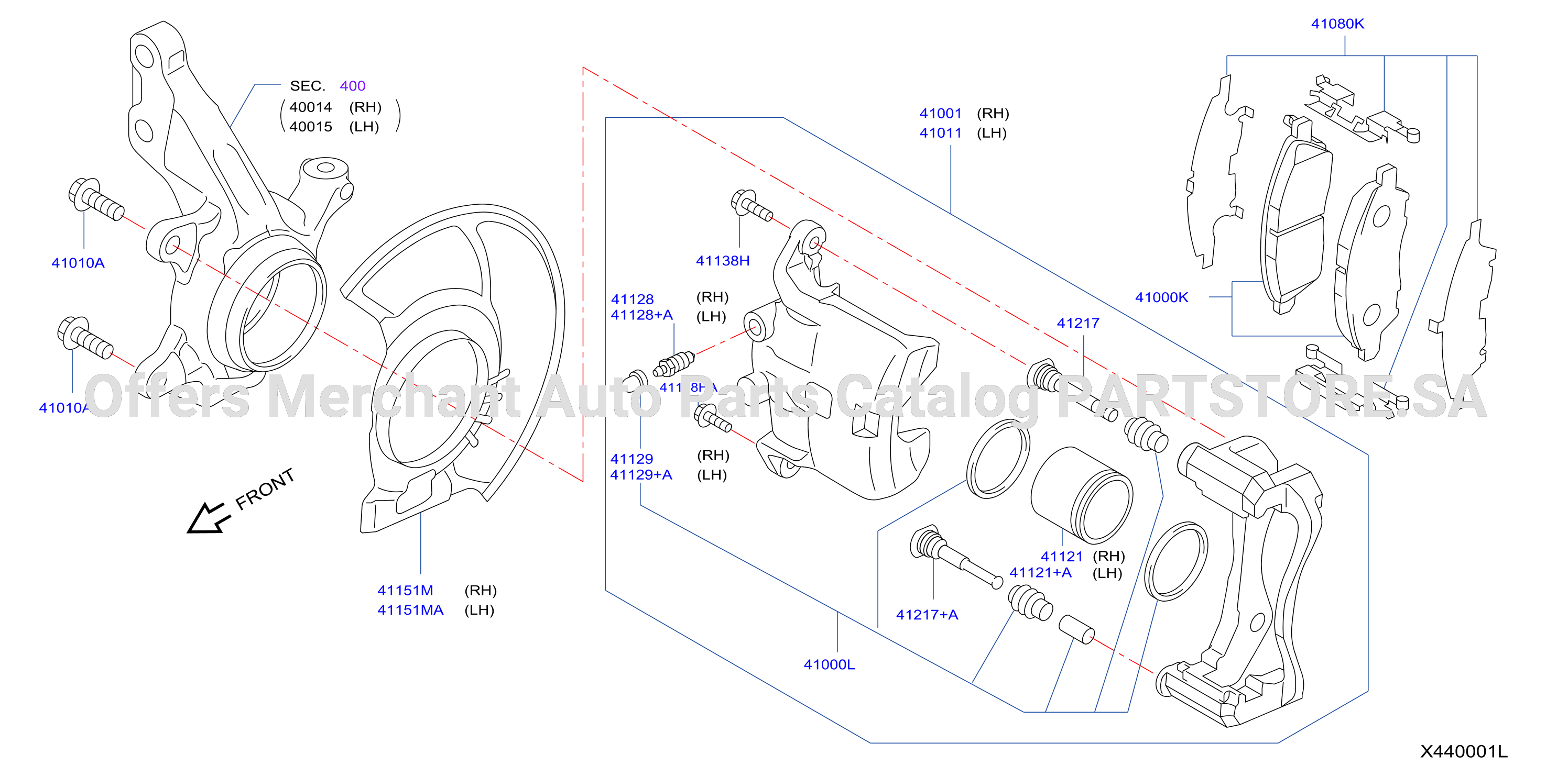 Front Brake Parking Brake Control