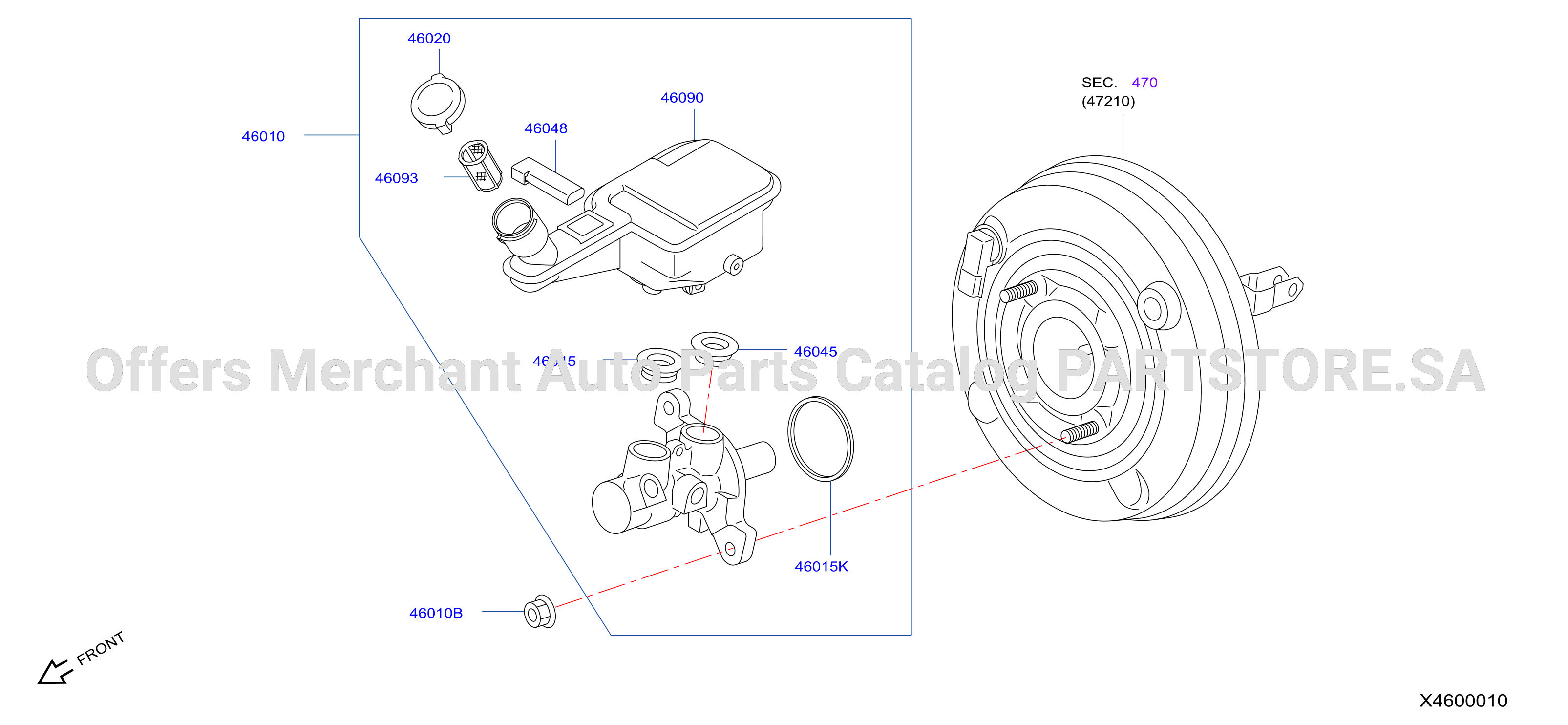 Brake Master Cylinder Brake Servo Control