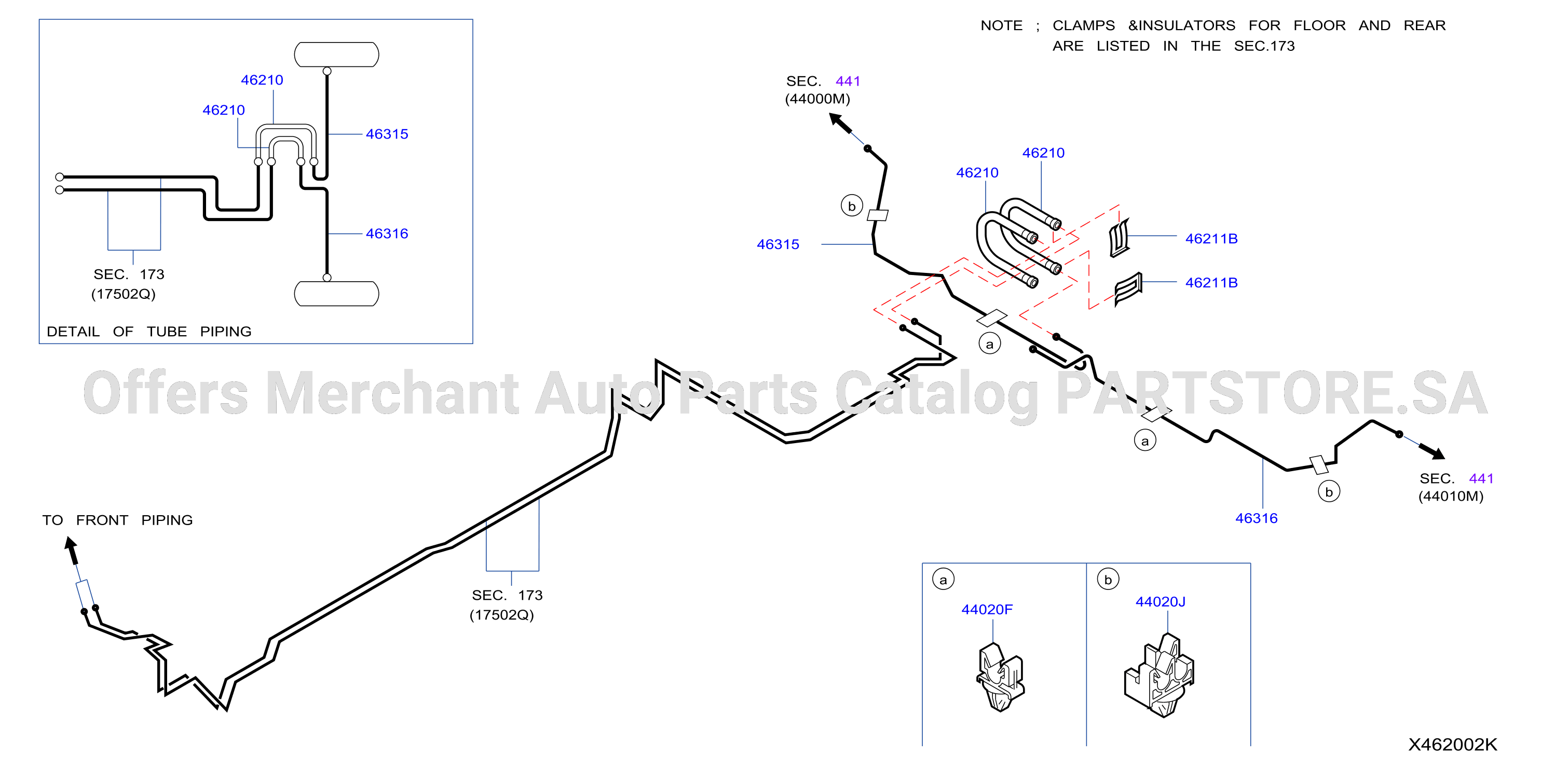 Brake Piping Control Clamp Insulator