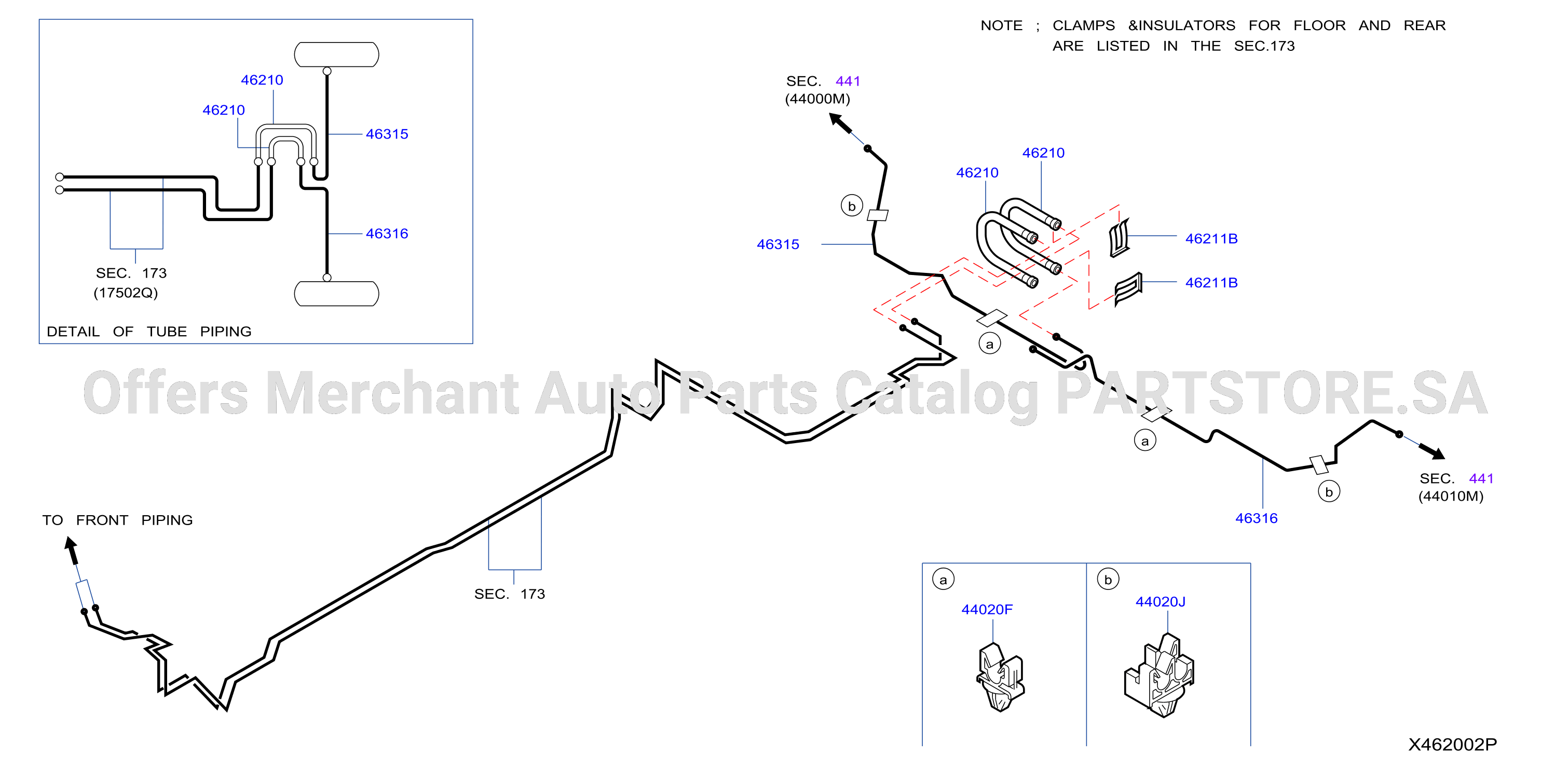 Brake Piping Control Clamp Insulator