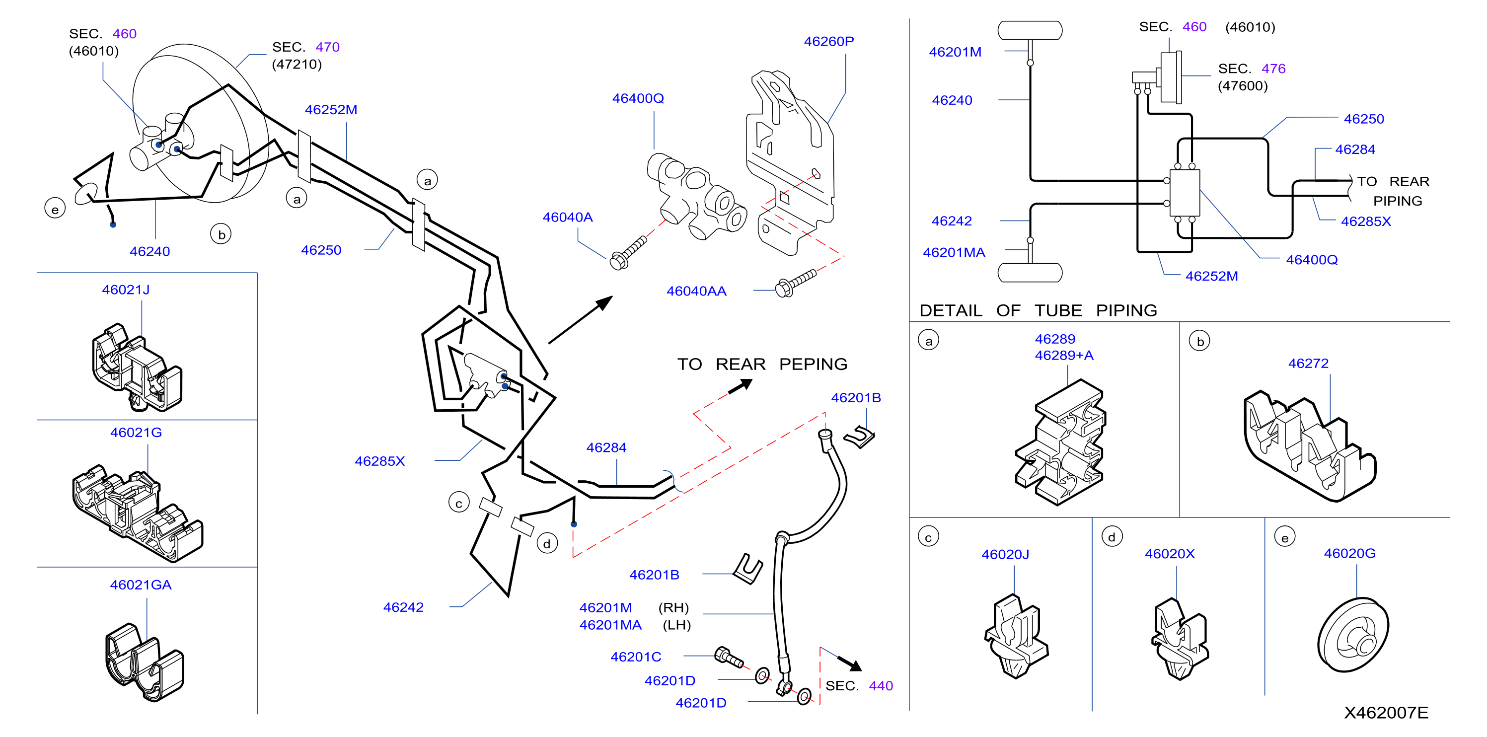 Brake Piping Control Clamp Insulator Piping