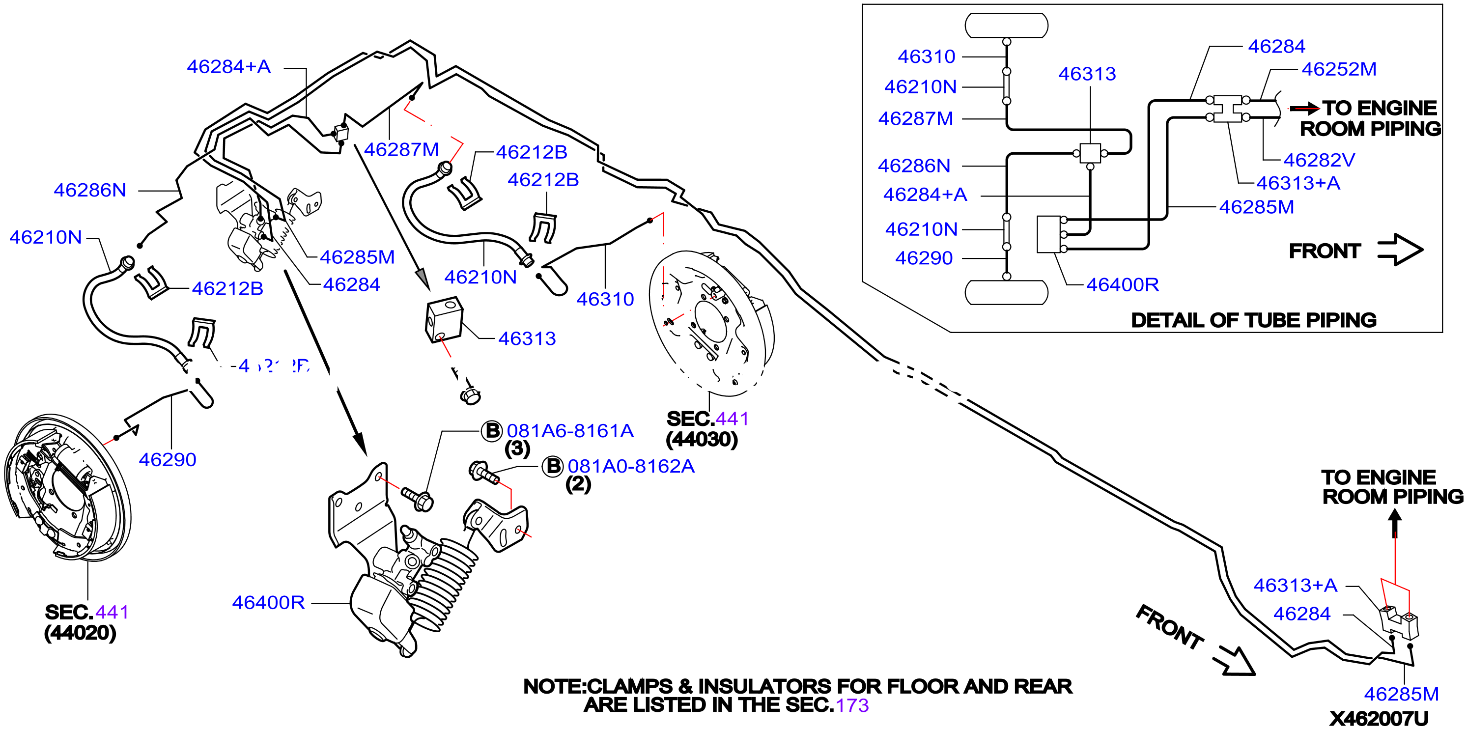 Brake Piping Control Clamp Insulator