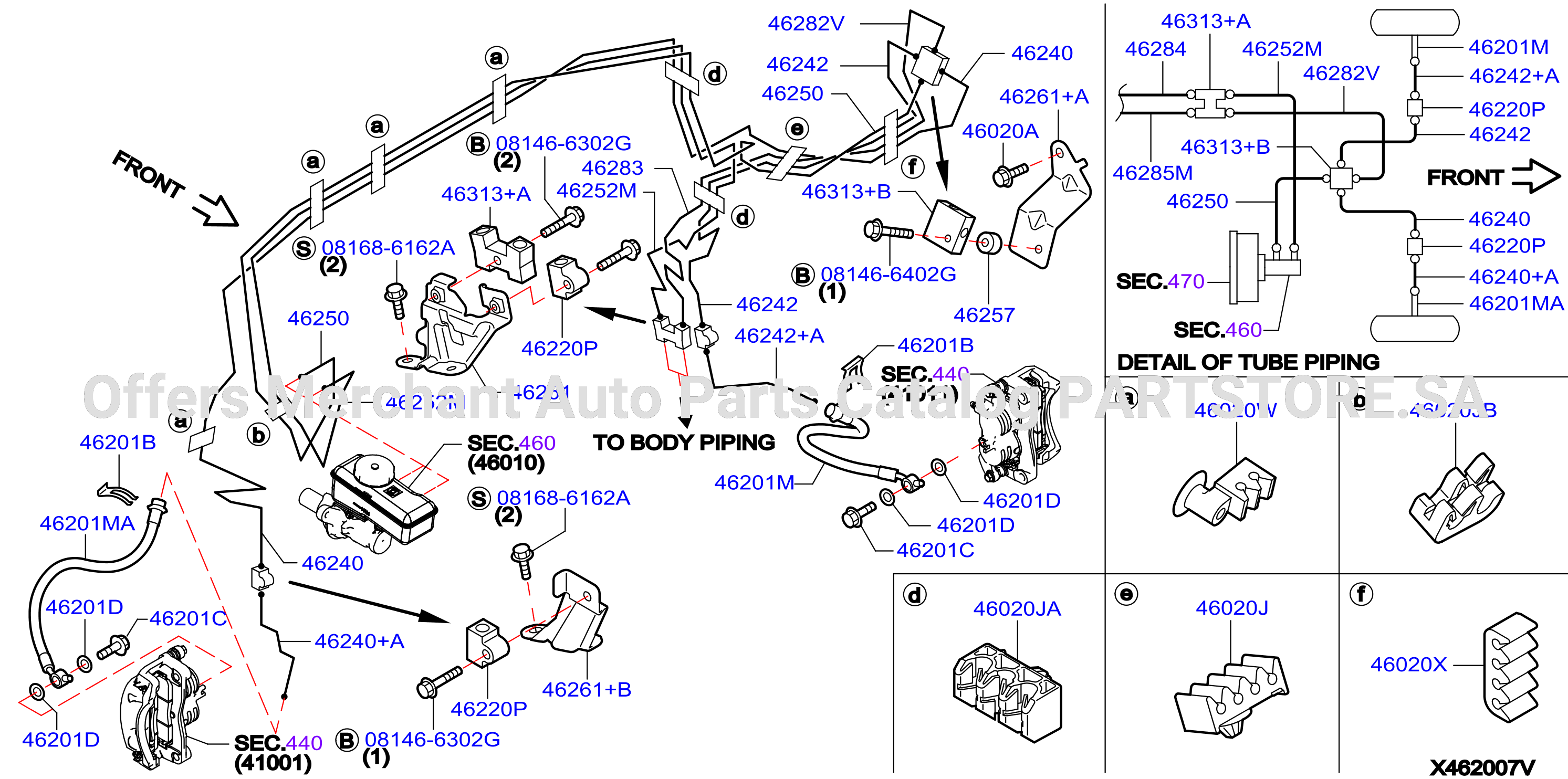 Brake Piping Control Piping