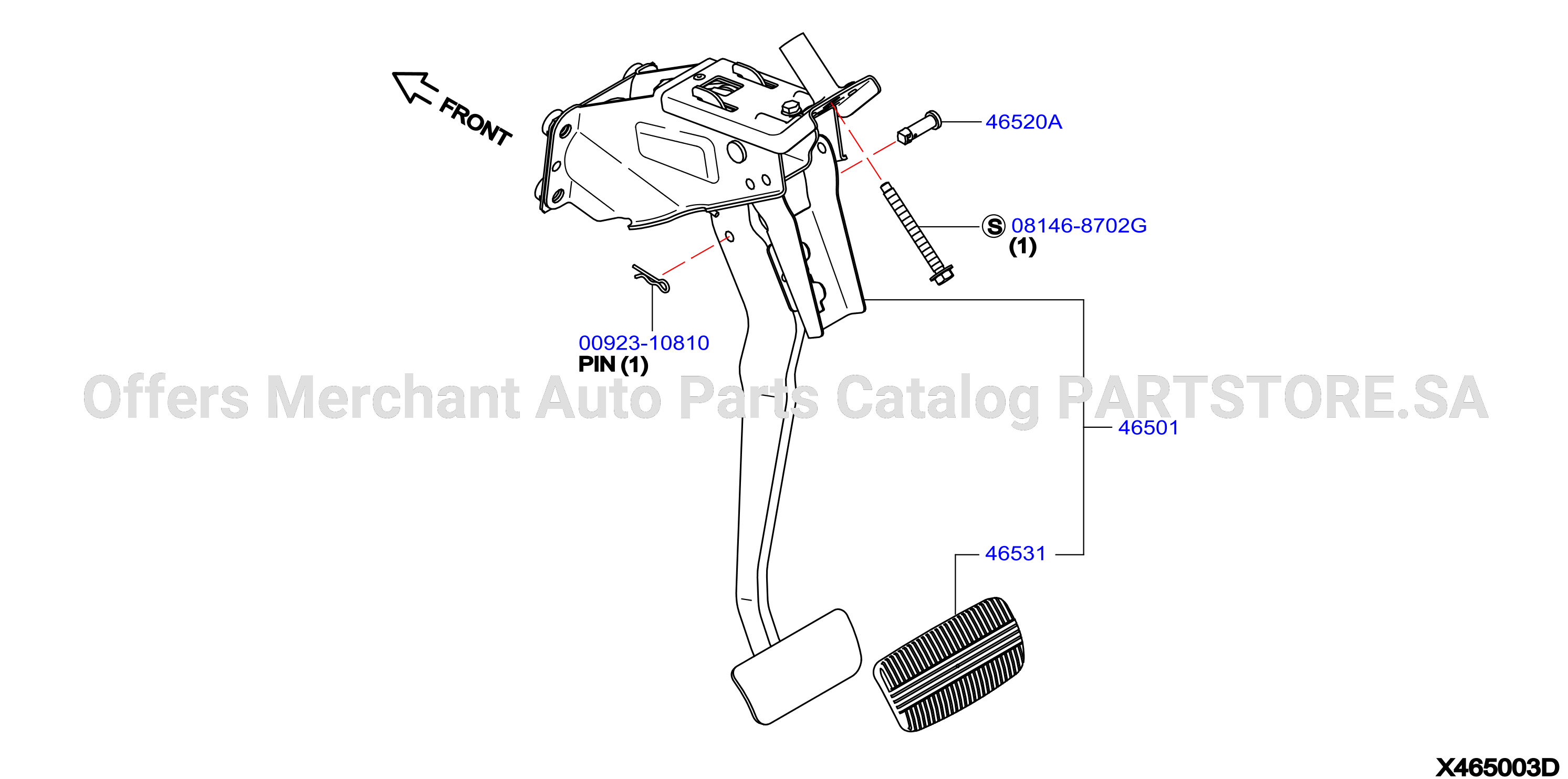 Brake Clutch Pedal A T