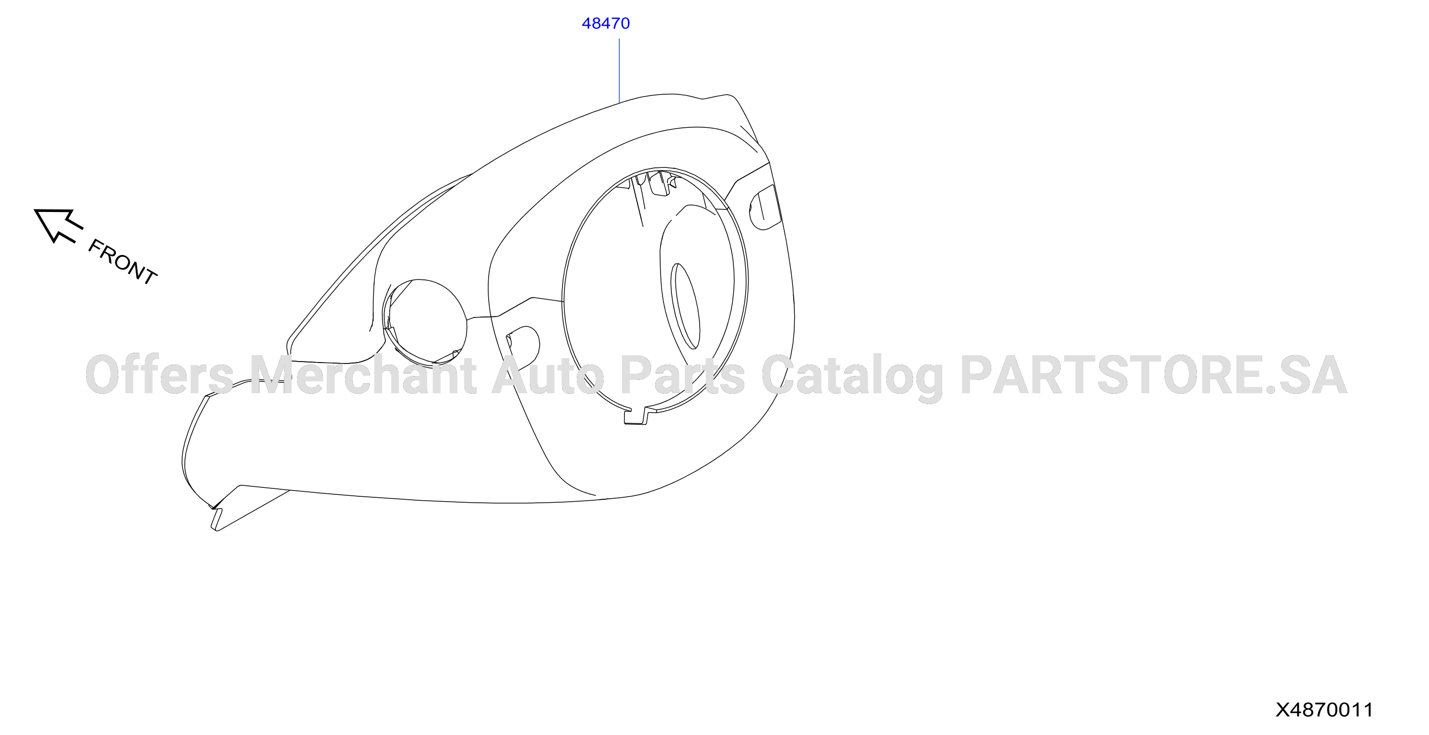 Steering Column Shell Cover Steering Column Cover